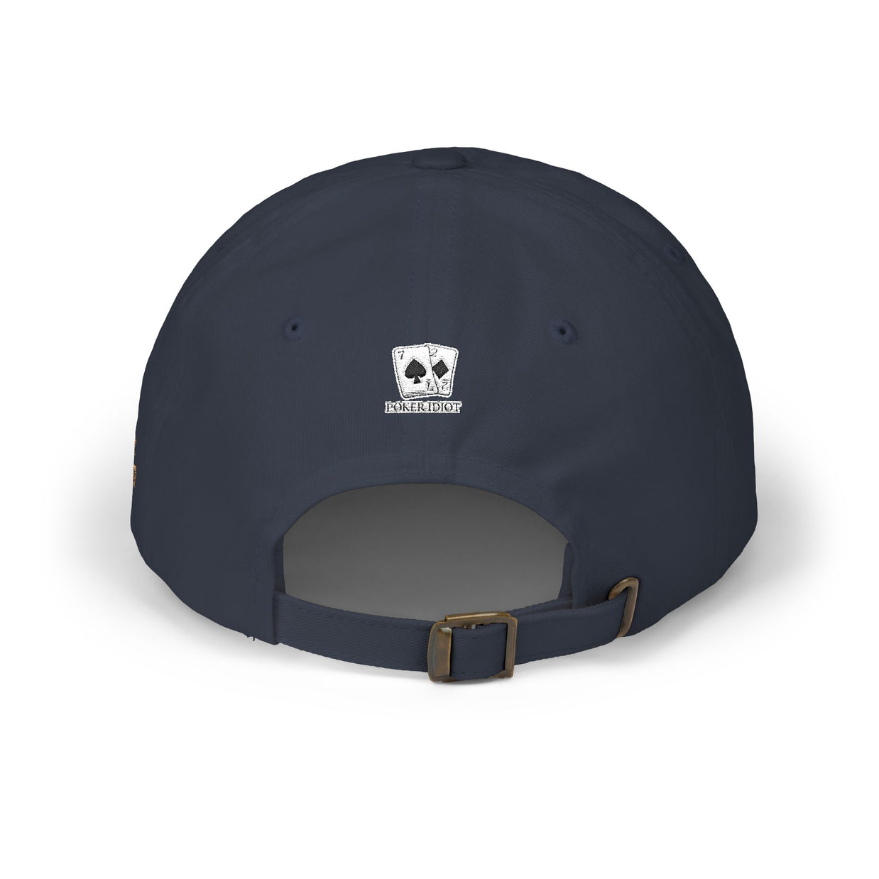Poker Idiot Dad Cap – Diamond Logo / “Short Stacker” Side Embroidery – Poker Hat