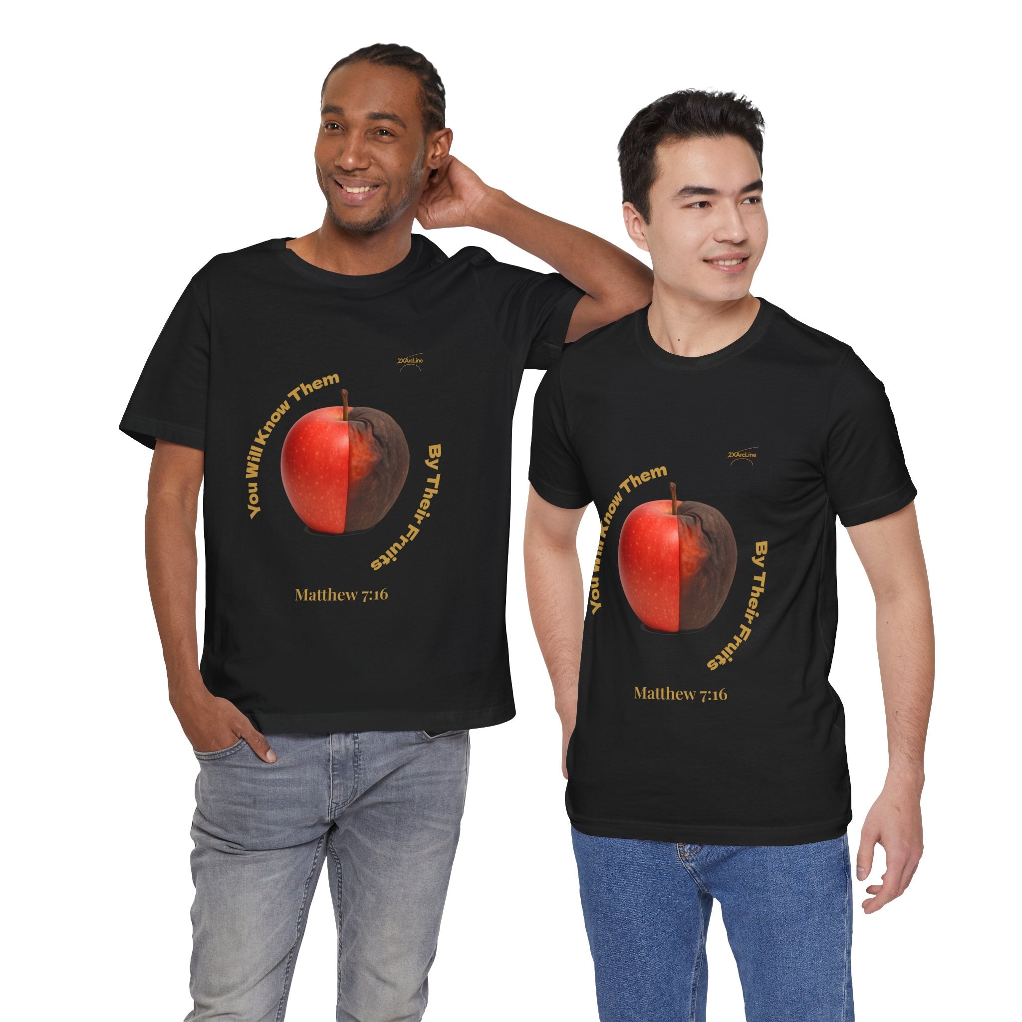 Matthew 7:16 “By Their Fruits” Tee/Bible verse