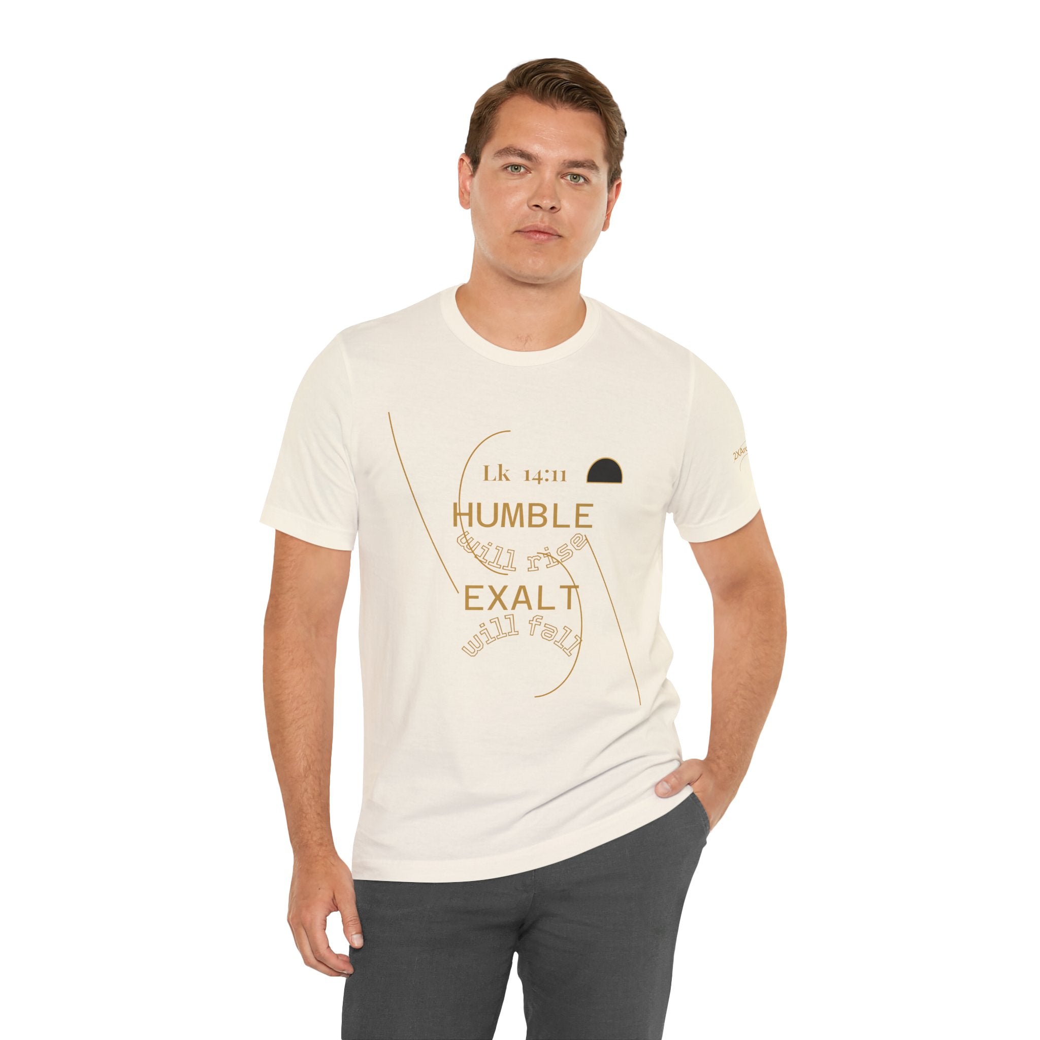 2XArcLine Luke 14:11 “Humble & Exalted” Tee/Bible verse