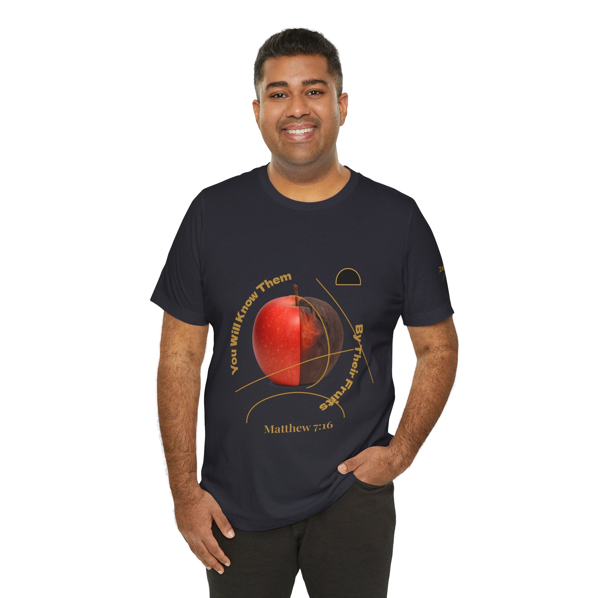 2XArcLine Matthew 7:16 “By Their Fruits” Tee/Bible verse
