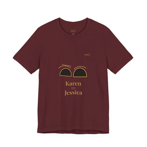 2XArcLine Minimalist(Karen =Jessica) Tee