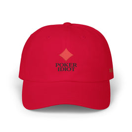 Poker Idiot Dad Cap – Diamond Logo / “REC-REC” Side Embroidery – Poker Insider Streetwear Hat