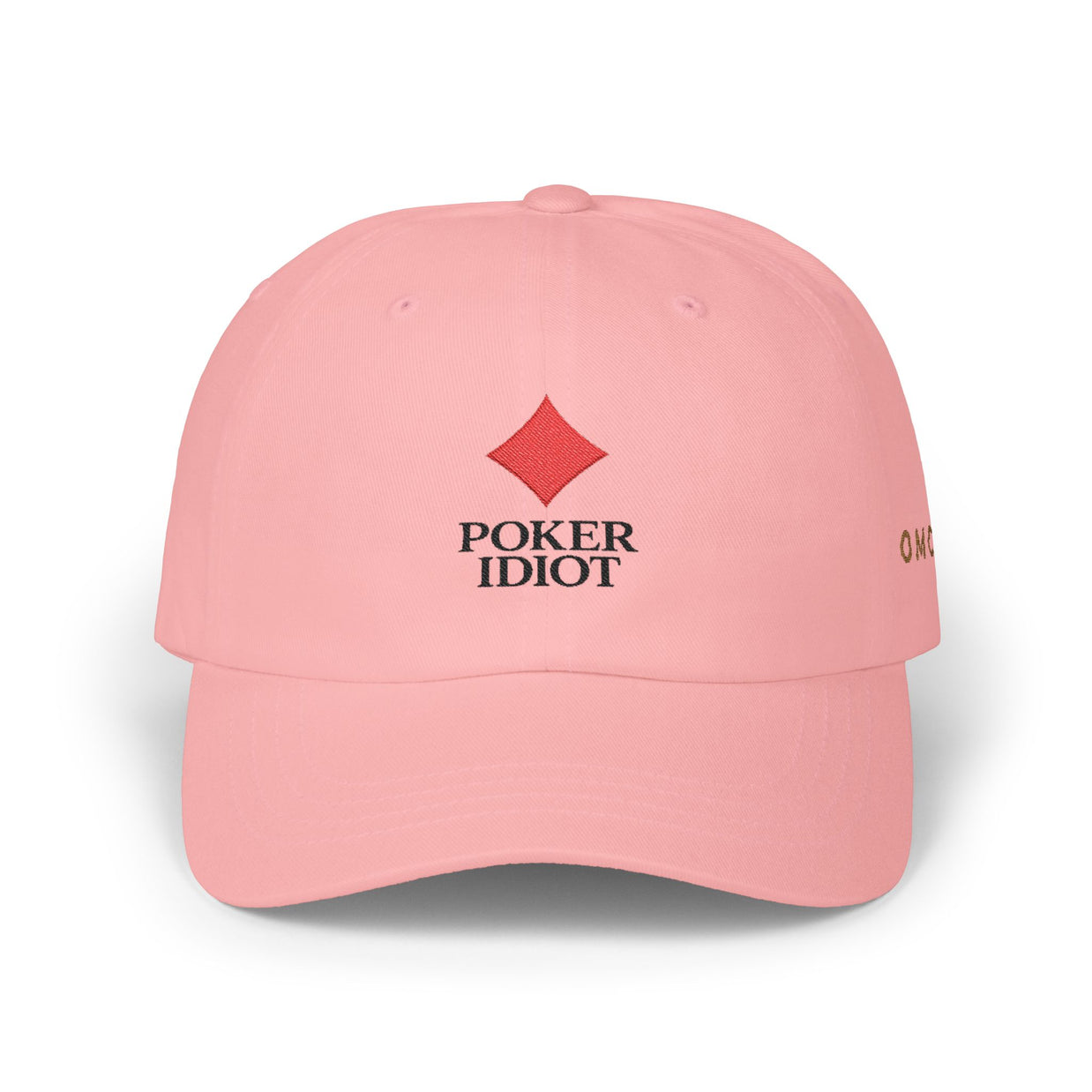 Poker Idiot Dad Cap – Diamond Logo / “OMC” Side Embroidery – Old Man Coffee Poker Hat