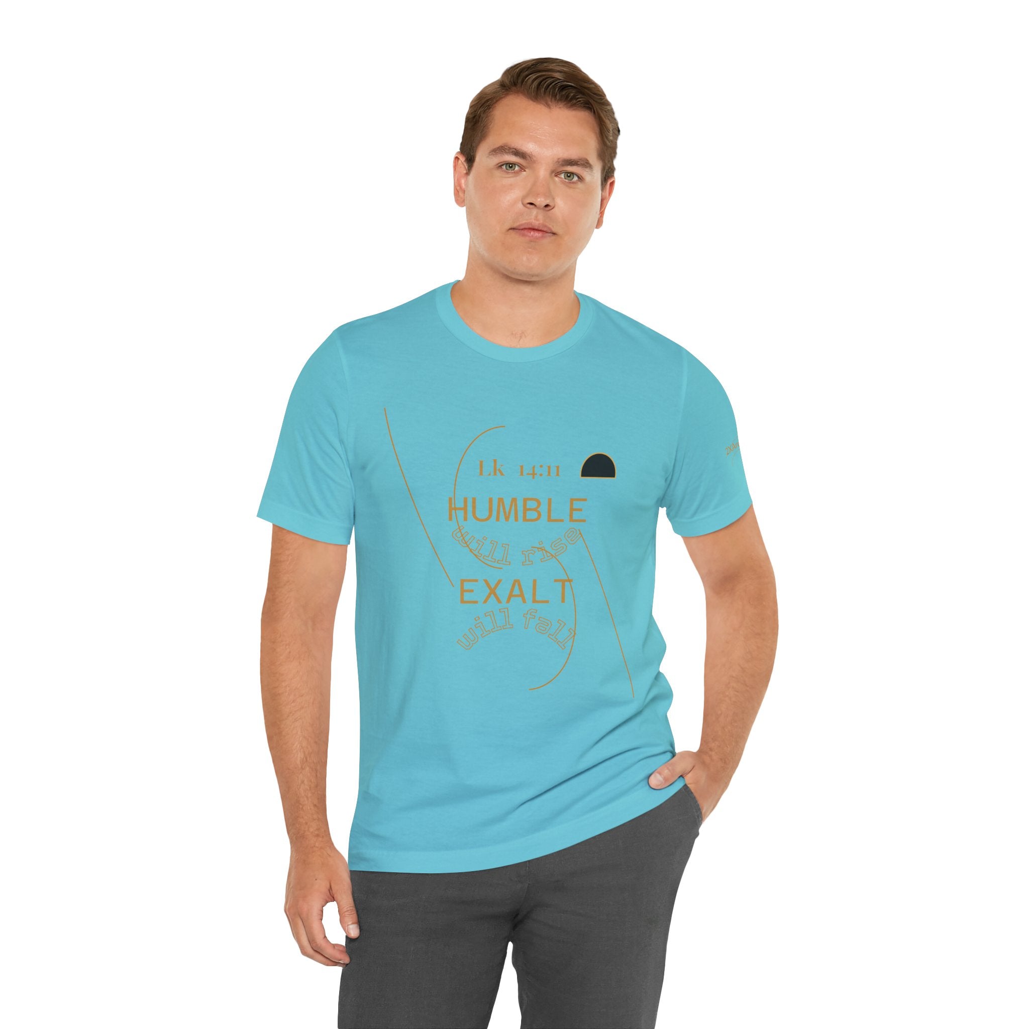 2XArcLine Luke 14:11 “Humble & Exalted” Tee/Bible verse