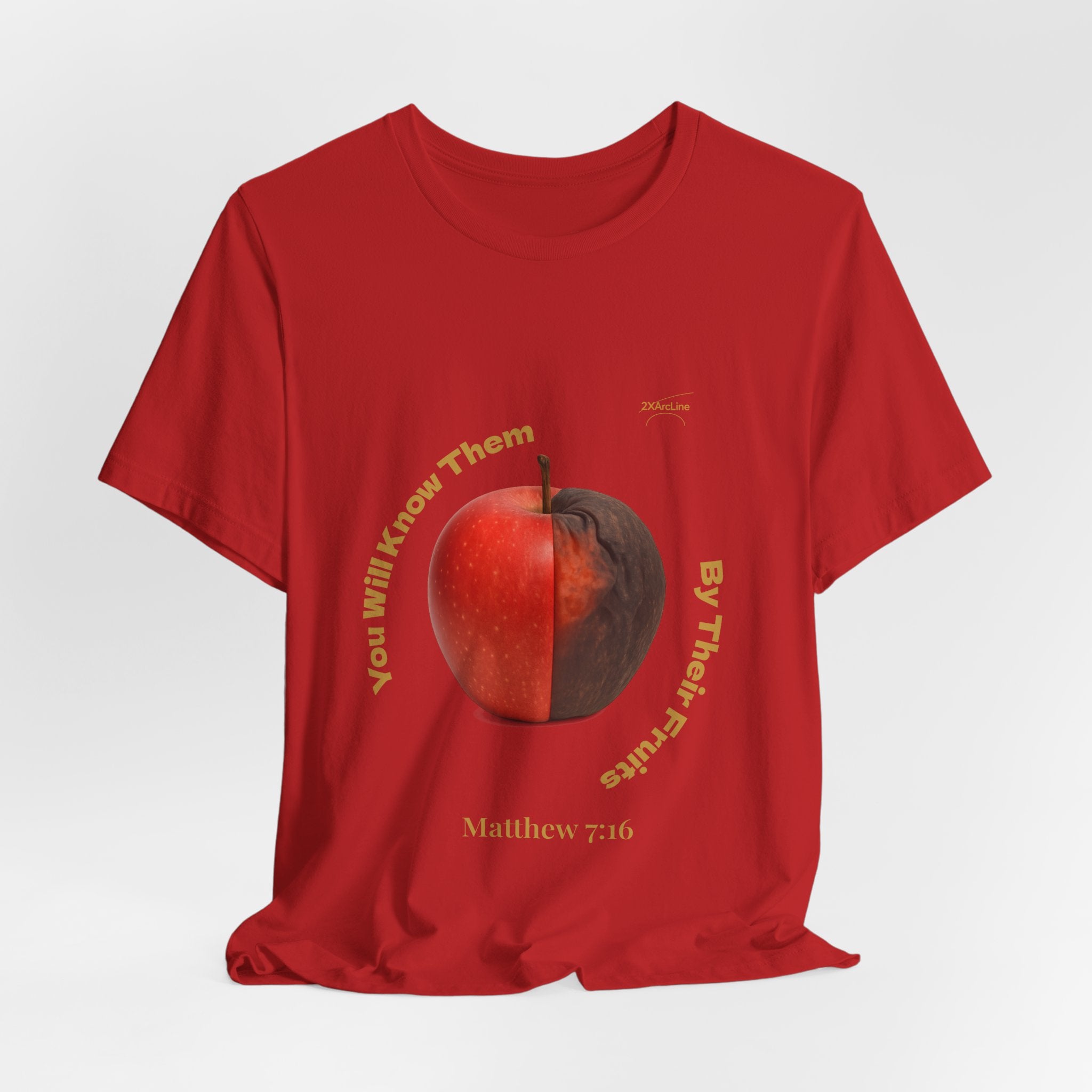 Matthew 7:16 “By Their Fruits” Tee/Bible verse