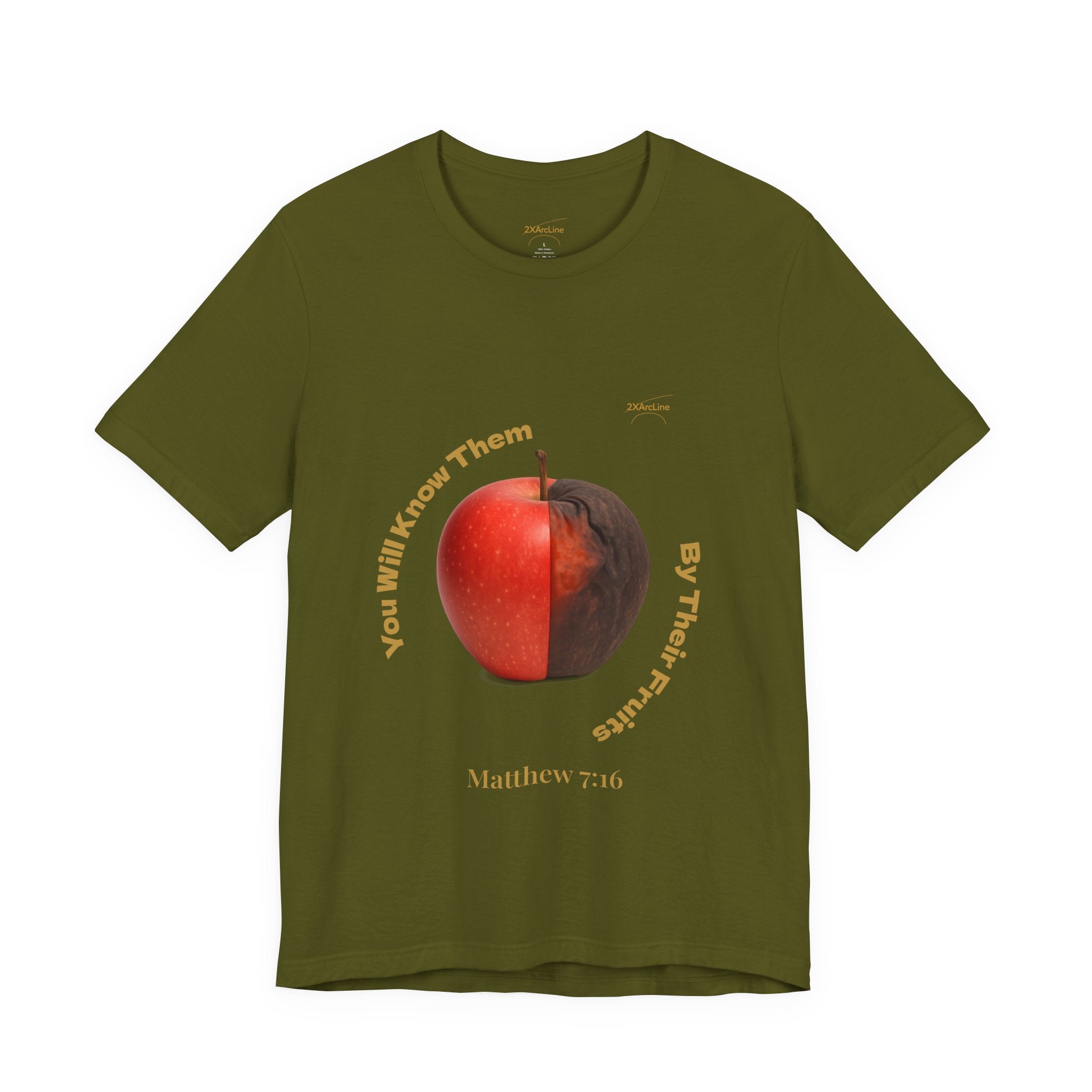 Matthew 7:16 “By Their Fruits” Tee/Bible verse
