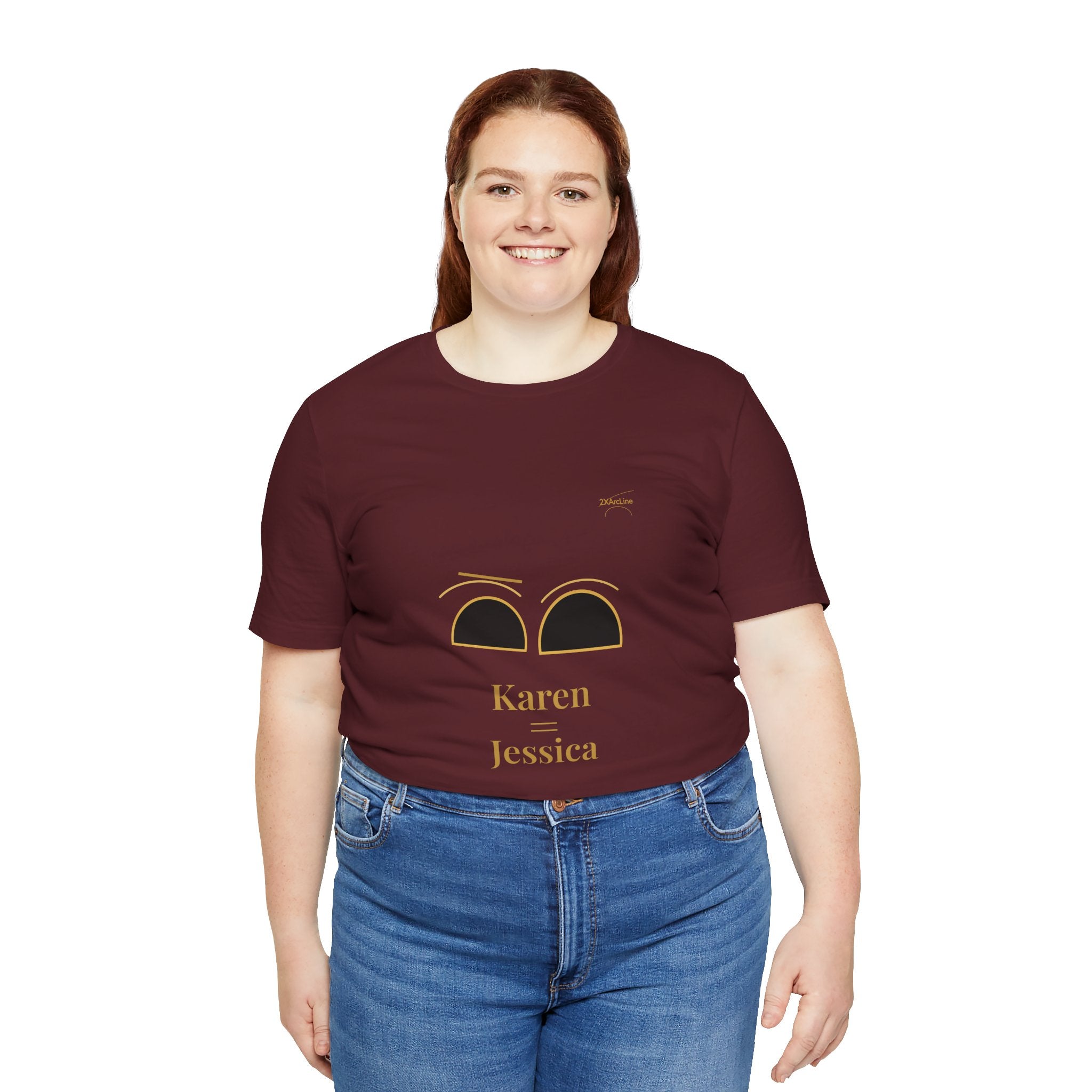 2XArcLine Minimalist(Karen =Jessica) Tee