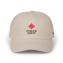 Poker Idiot Dad Cap – Diamond Logo / “WHALE” Side Embroidery – High Roller Poker Streetwear Hat