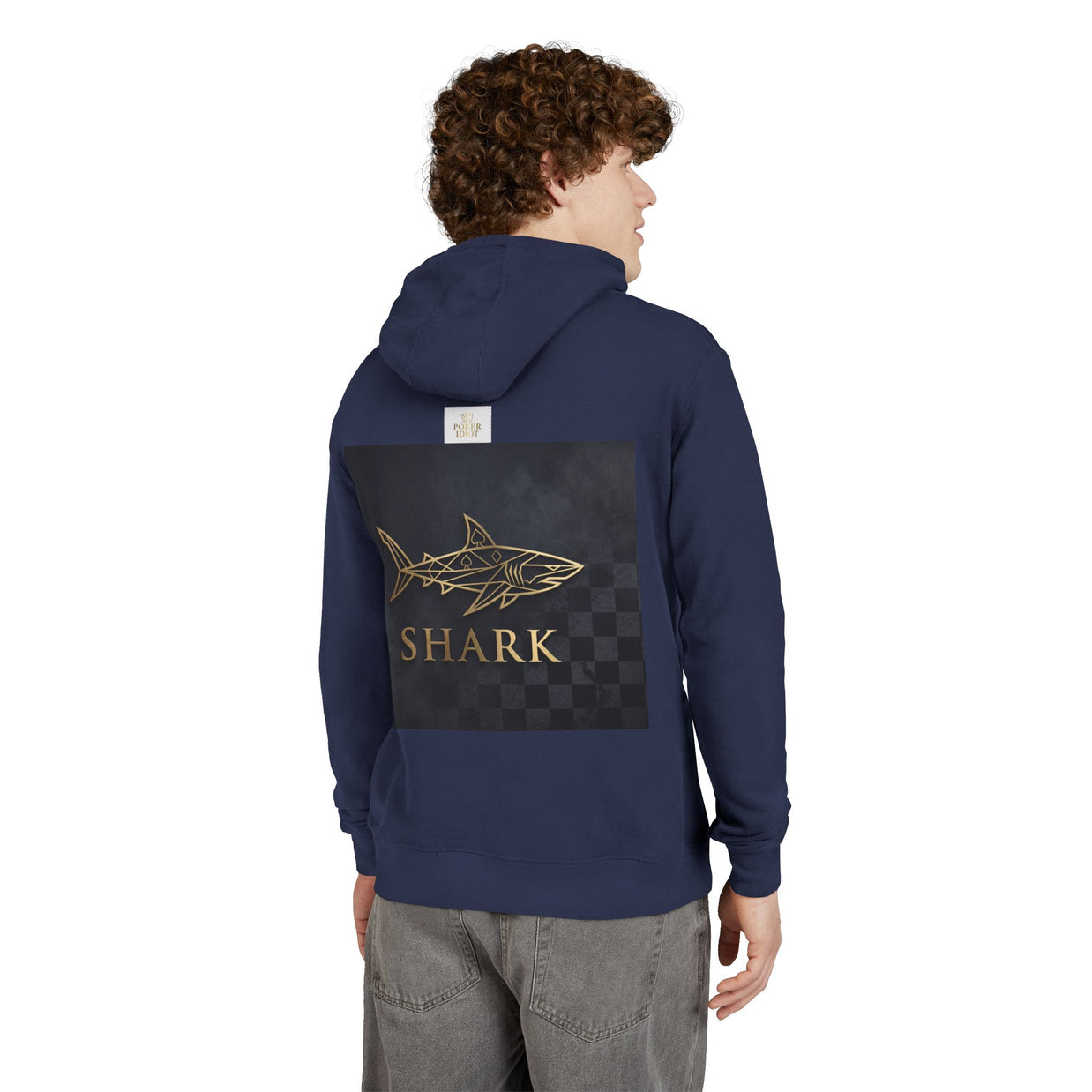 SHARK — Geometric Gold Poker Hoodie