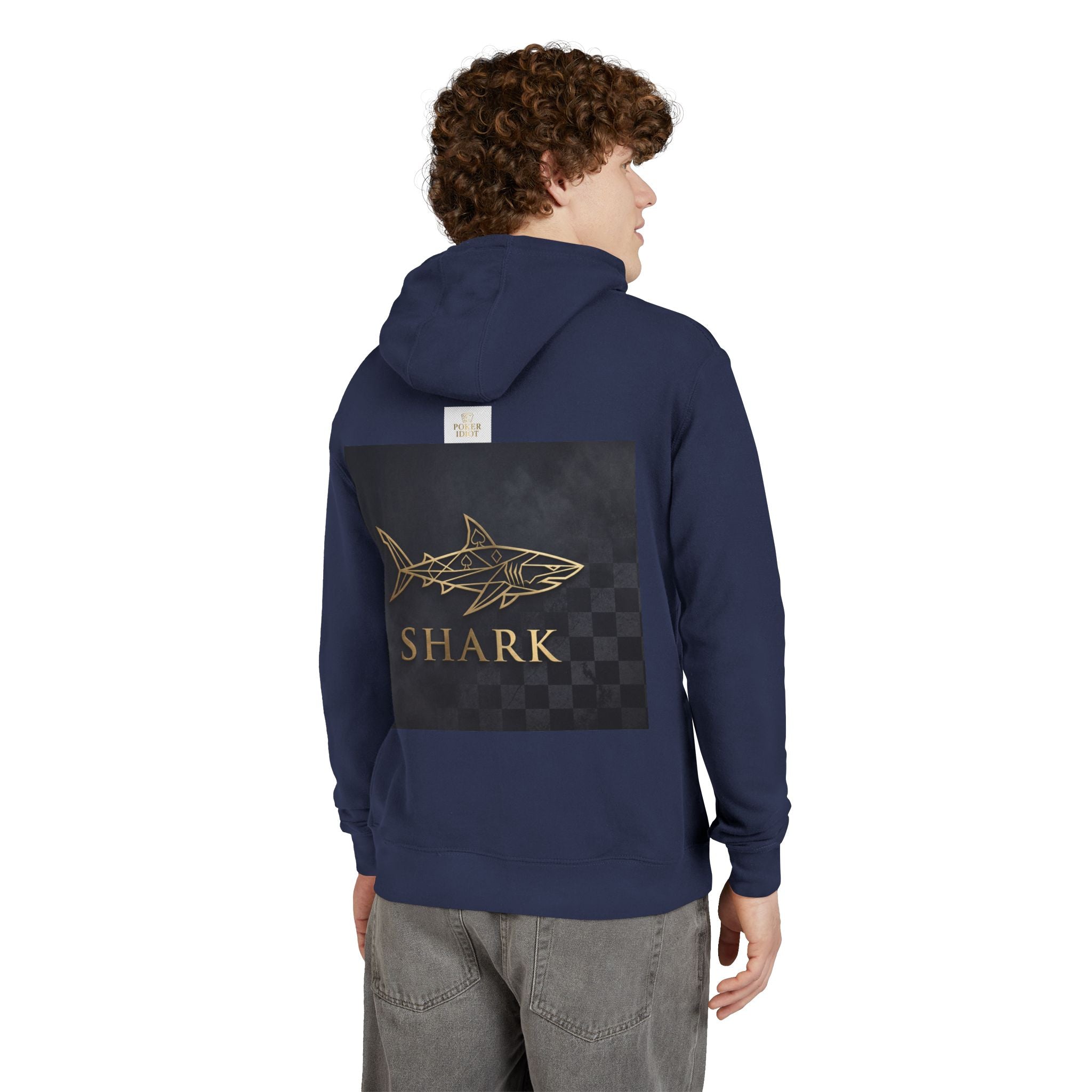 SHARK — Geometric Gold Poker Hoodie