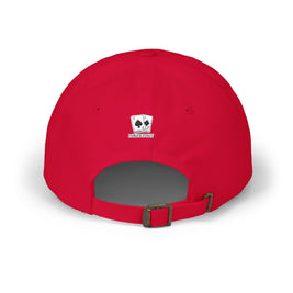 Poker Idiot Dad Cap – Diamond Logo / “OMC” Side Embroidery – Old Man Coffee Poker Hat
