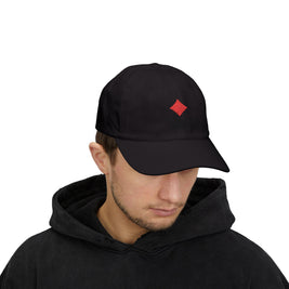 Poker Idiot Dad Cap – Diamond Logo / “REC-REC” Side Embroidery – Poker Insider Streetwear Hat
