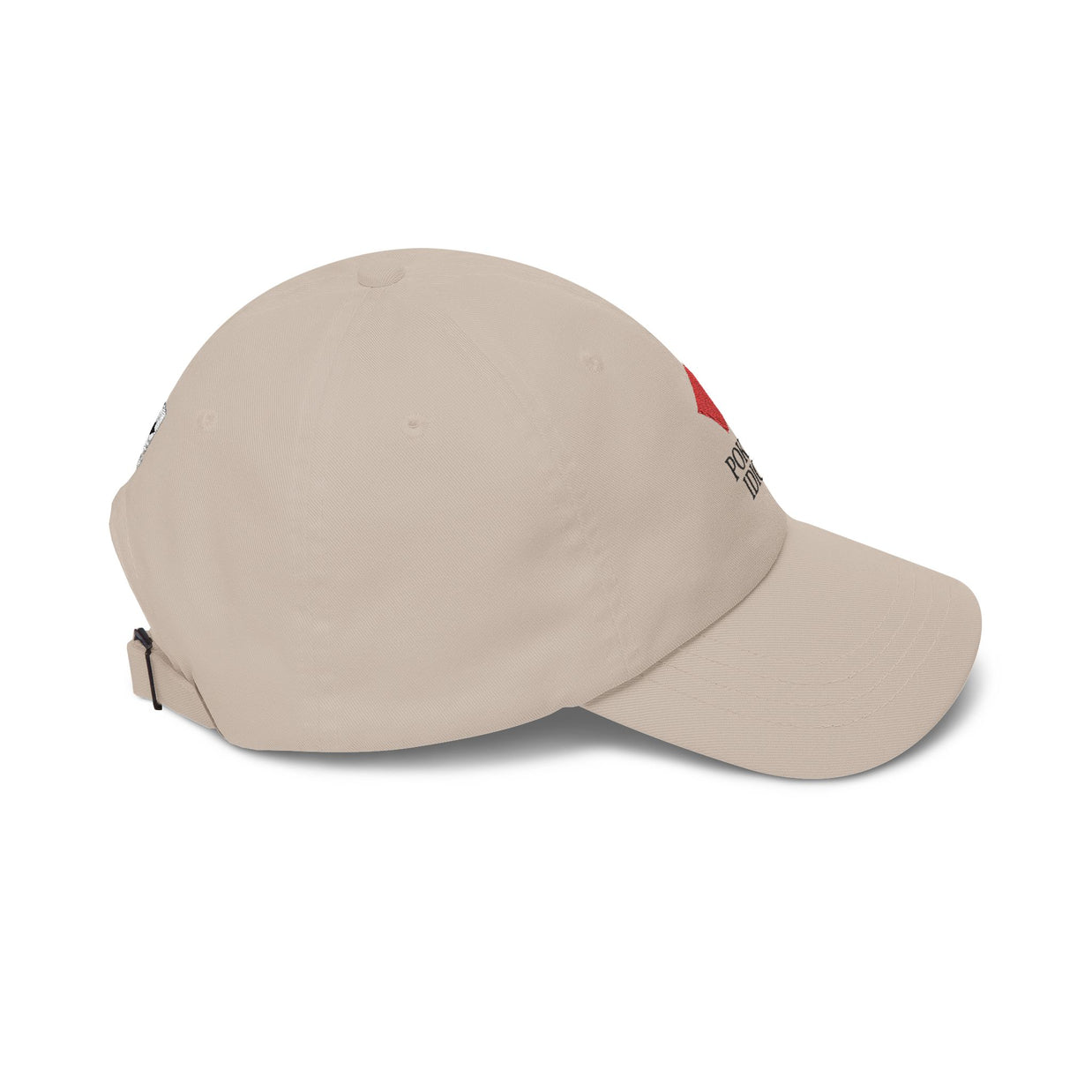 Poker Idiot Dad Cap – Diamond Logo / “AGGRO” Side Embroidery – Poker Streetwear Hat