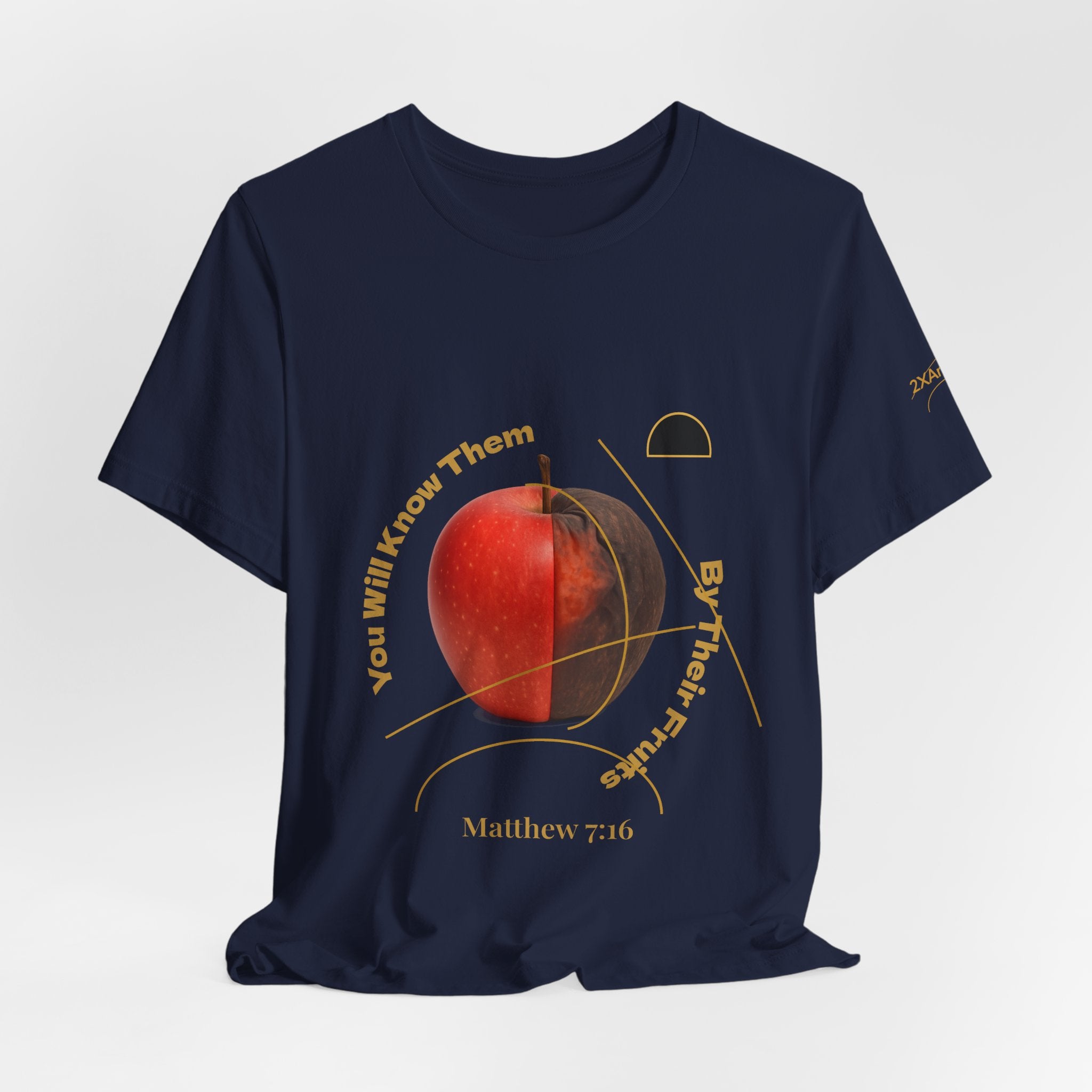 2XArcLine Matthew 7:16 “By Their Fruits” Tee/Bible verse