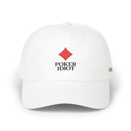 Poker Idiot Dad Cap – Diamond Logo / “PUNTER” Side Embroidery – Poker & Gambling Hat