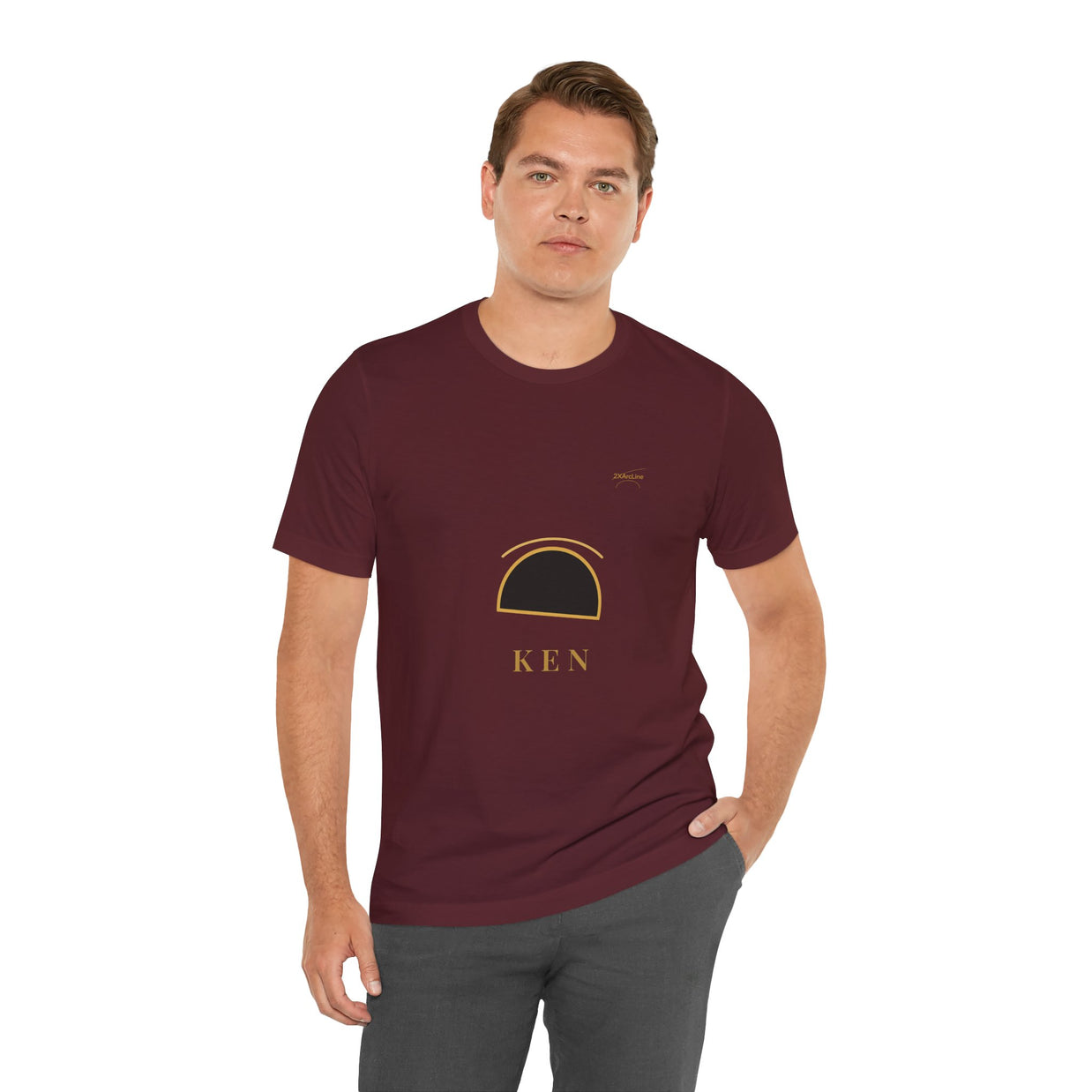 2XArcLine  Minimalist 'KEN' Graphic Tee