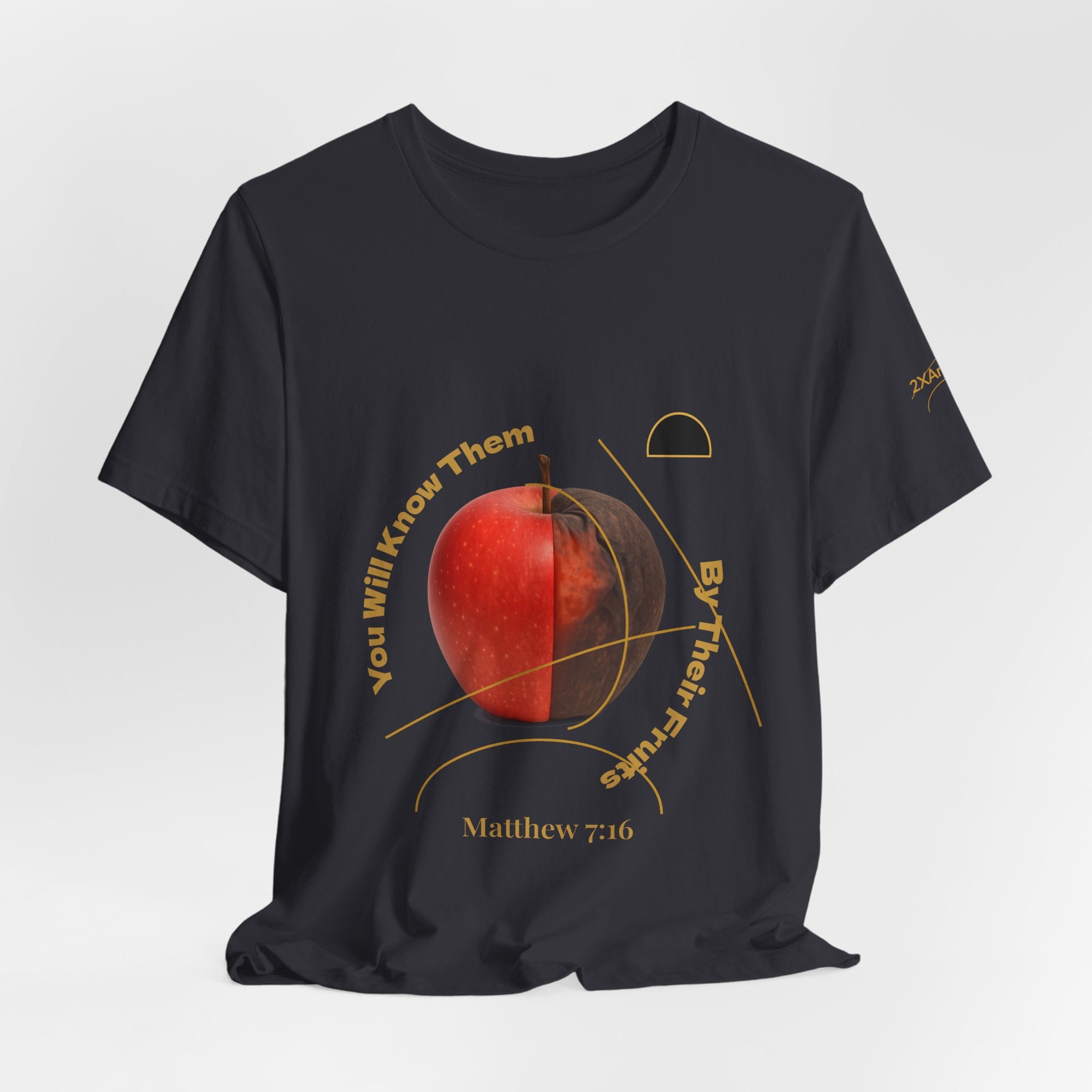 2XArcLine Matthew 7:16 “By Their Fruits” Tee/Bible verse