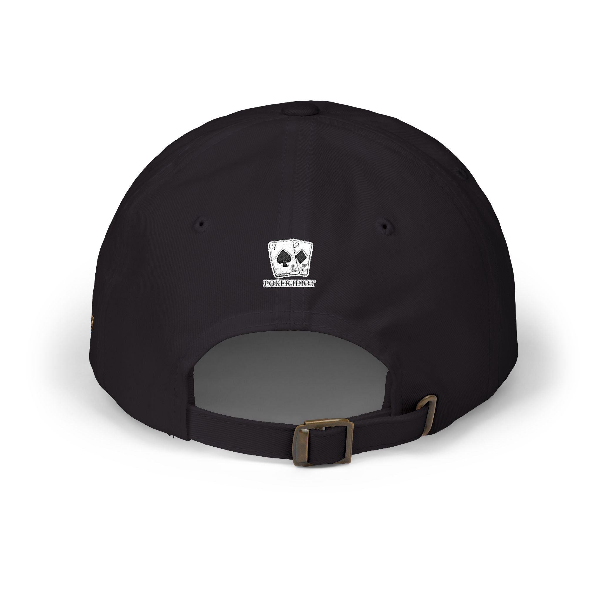 Poker Idiot Dad Cap – Diamond Logo / “DONKEY” Side Embroidery – Poker Humor Streetwear Hat