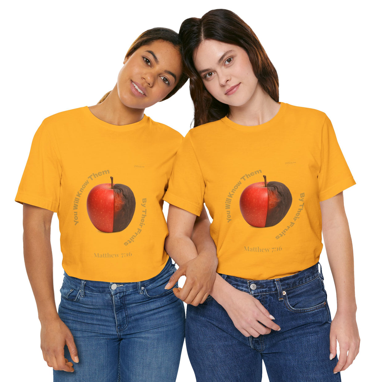 Matthew 7:16 “By Their Fruits” Tee/Bible verse
