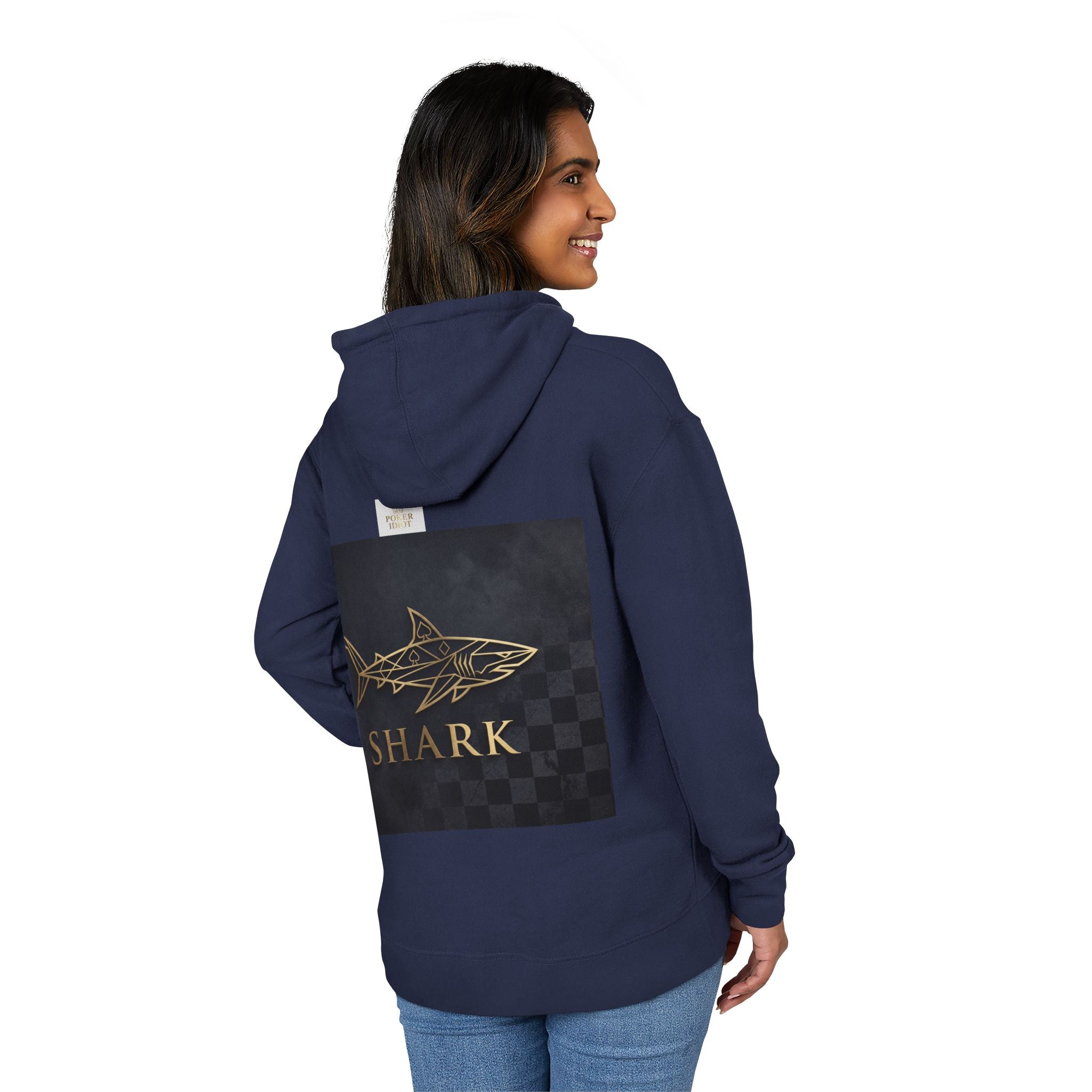 SHARK — Geometric Gold Poker Hoodie
