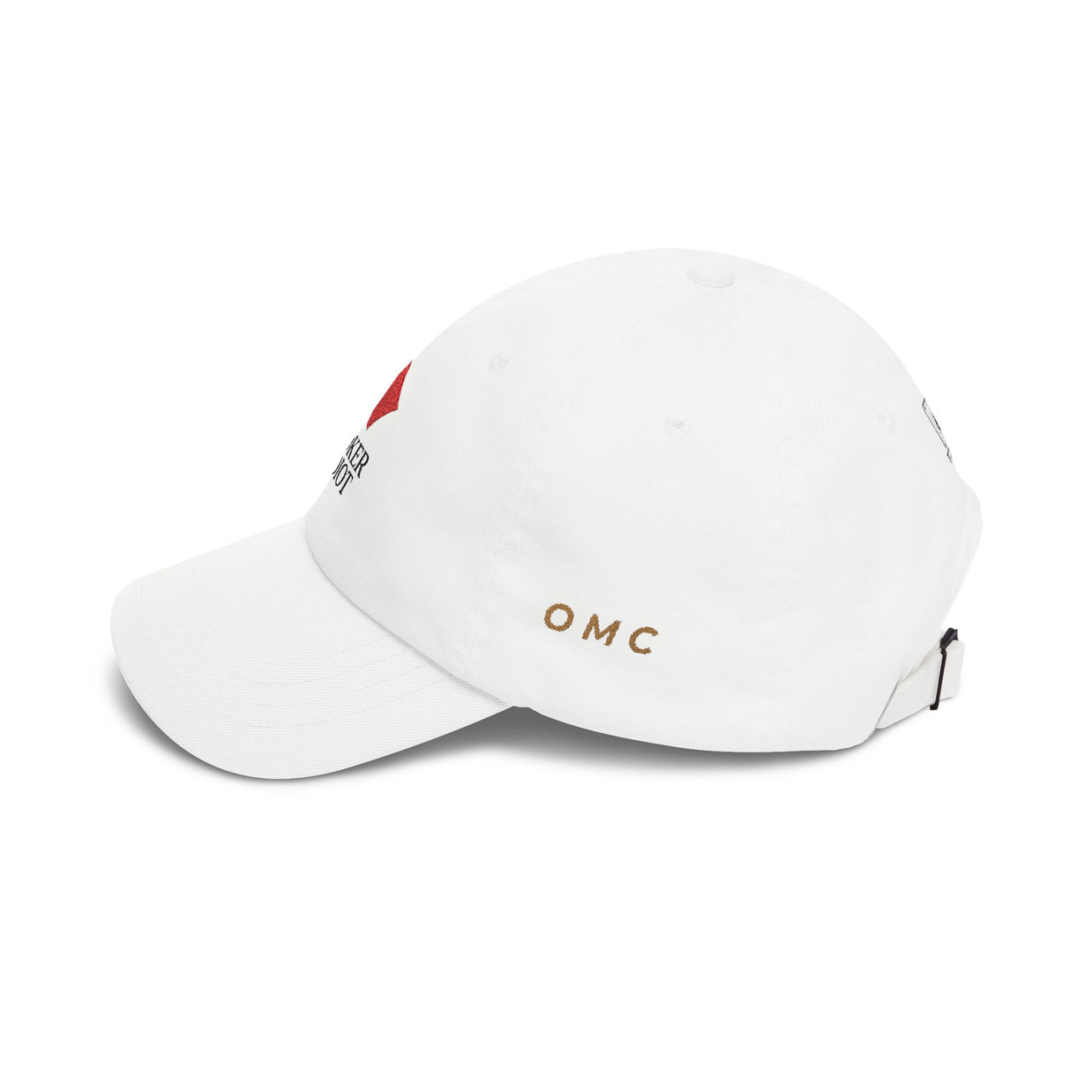 Poker Idiot Dad Cap – Diamond Logo / “OMC” Side Embroidery – Old Man Coffee Poker Hat