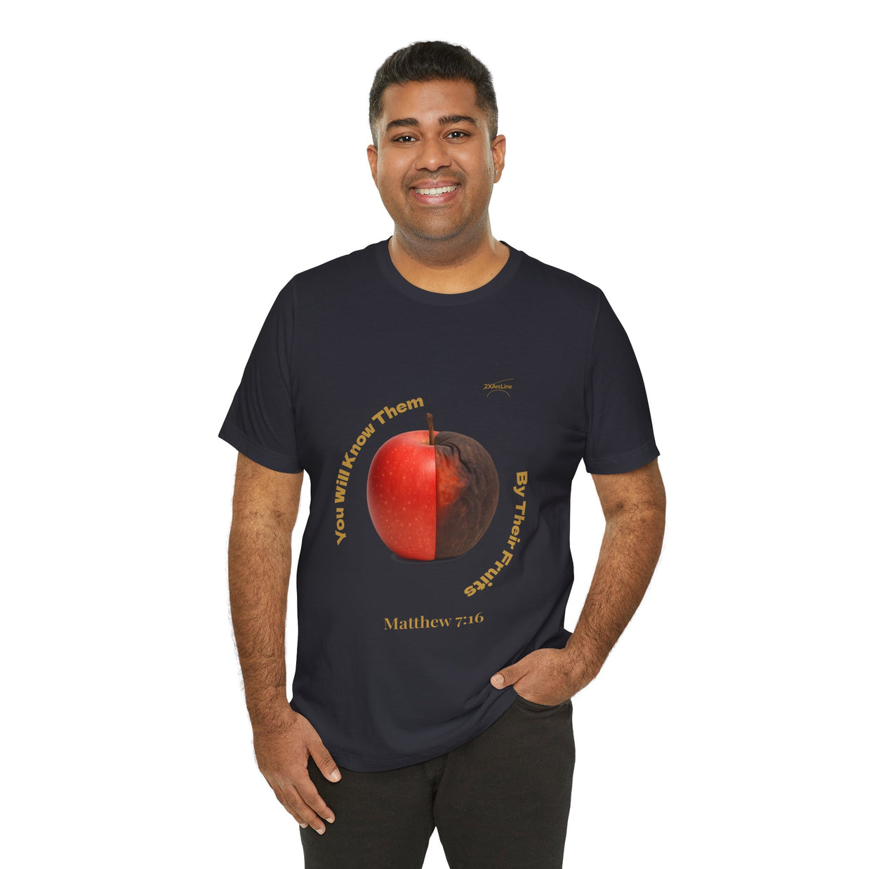 Matthew 7:16 “By Their Fruits” Tee/Bible verse