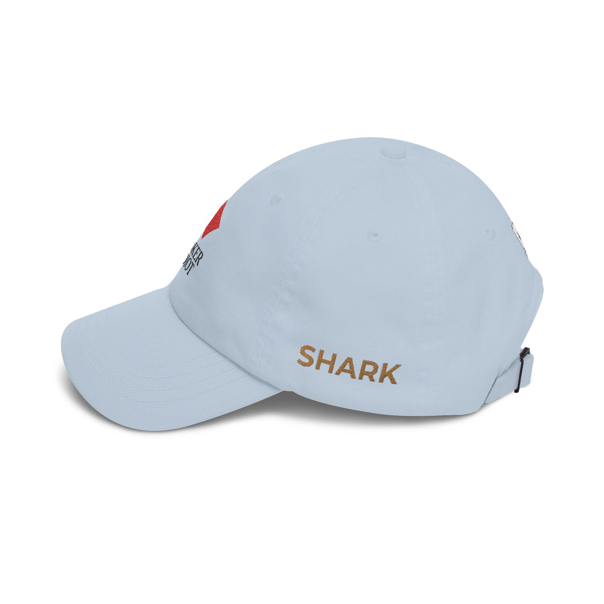 Poker Idiot Dad Cap – Diamond Logo / “SHARK” Side Embroidery – Premium Poker Streetwear Hat