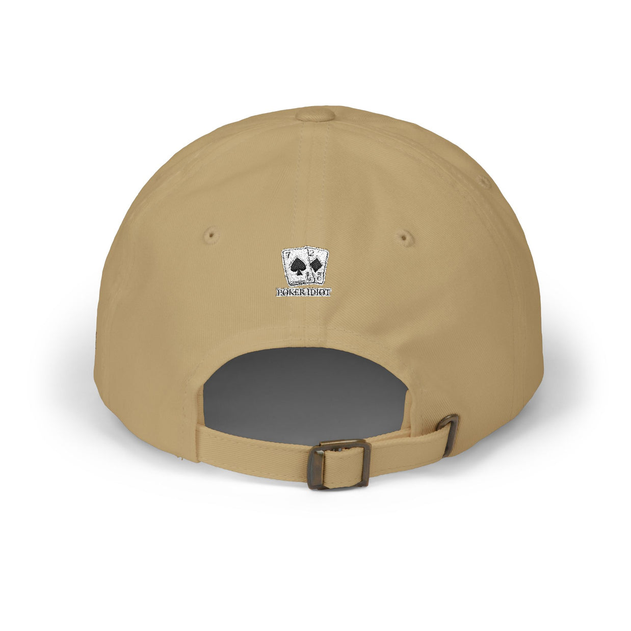Poker Idiot Dad Cap – Diamond Logo / “ROCK” Side Embroidery – Tight Poker Player Hat