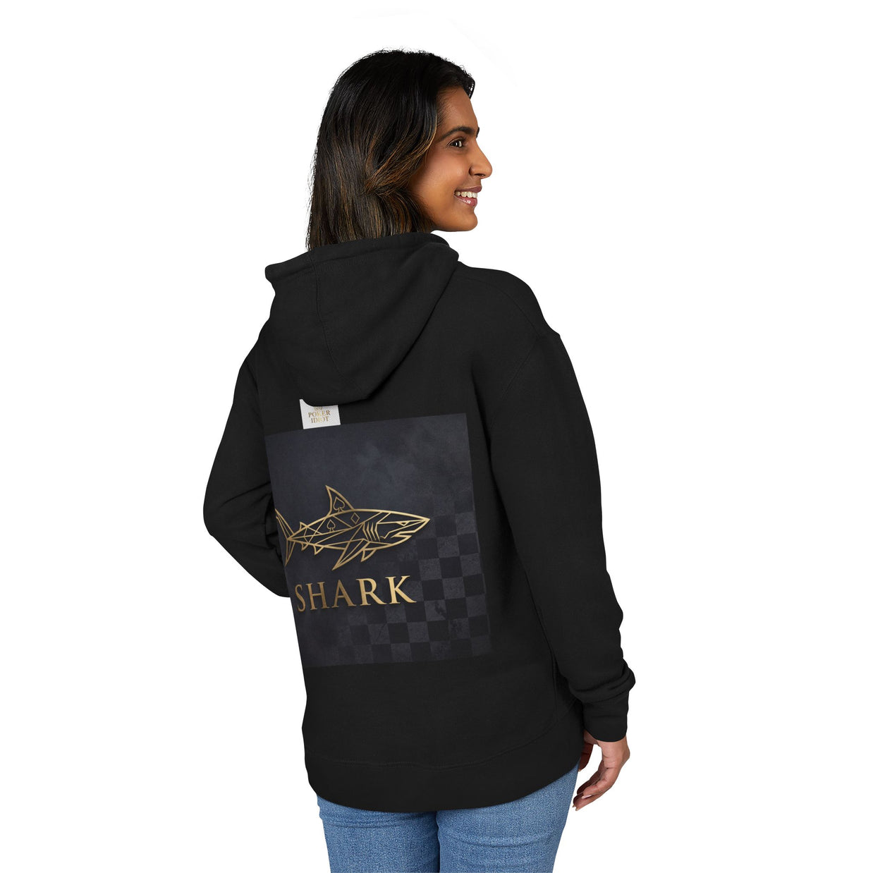 SHARK — Geometric Gold Poker Hoodie