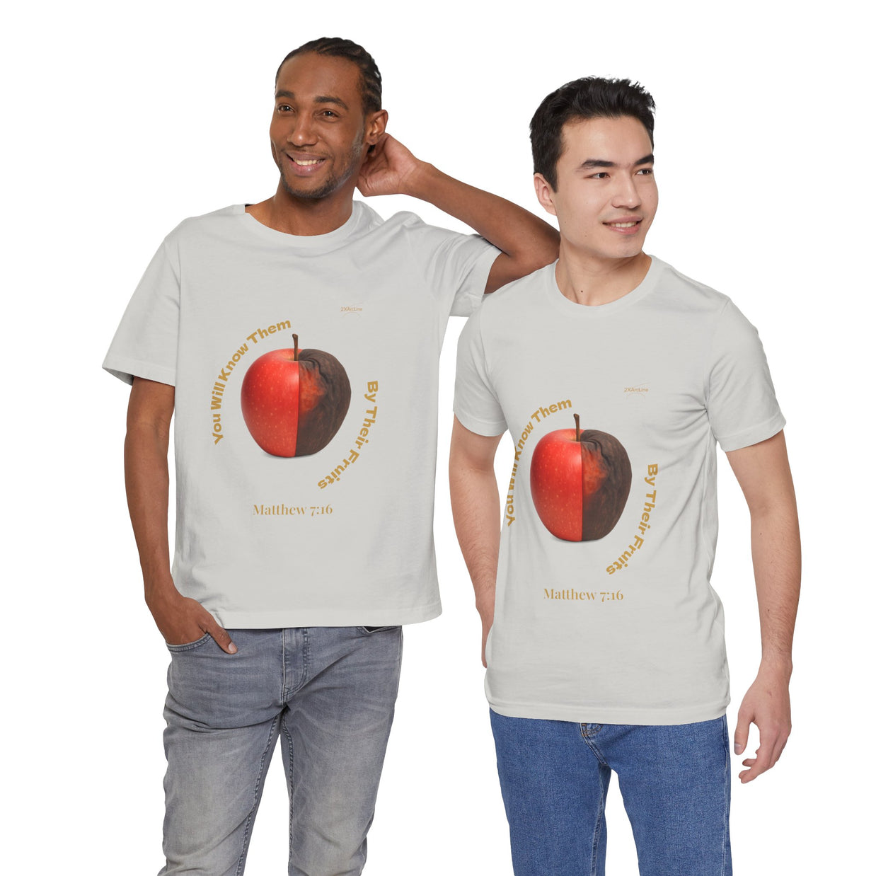 Matthew 7:16 “By Their Fruits” Tee/Bible verse