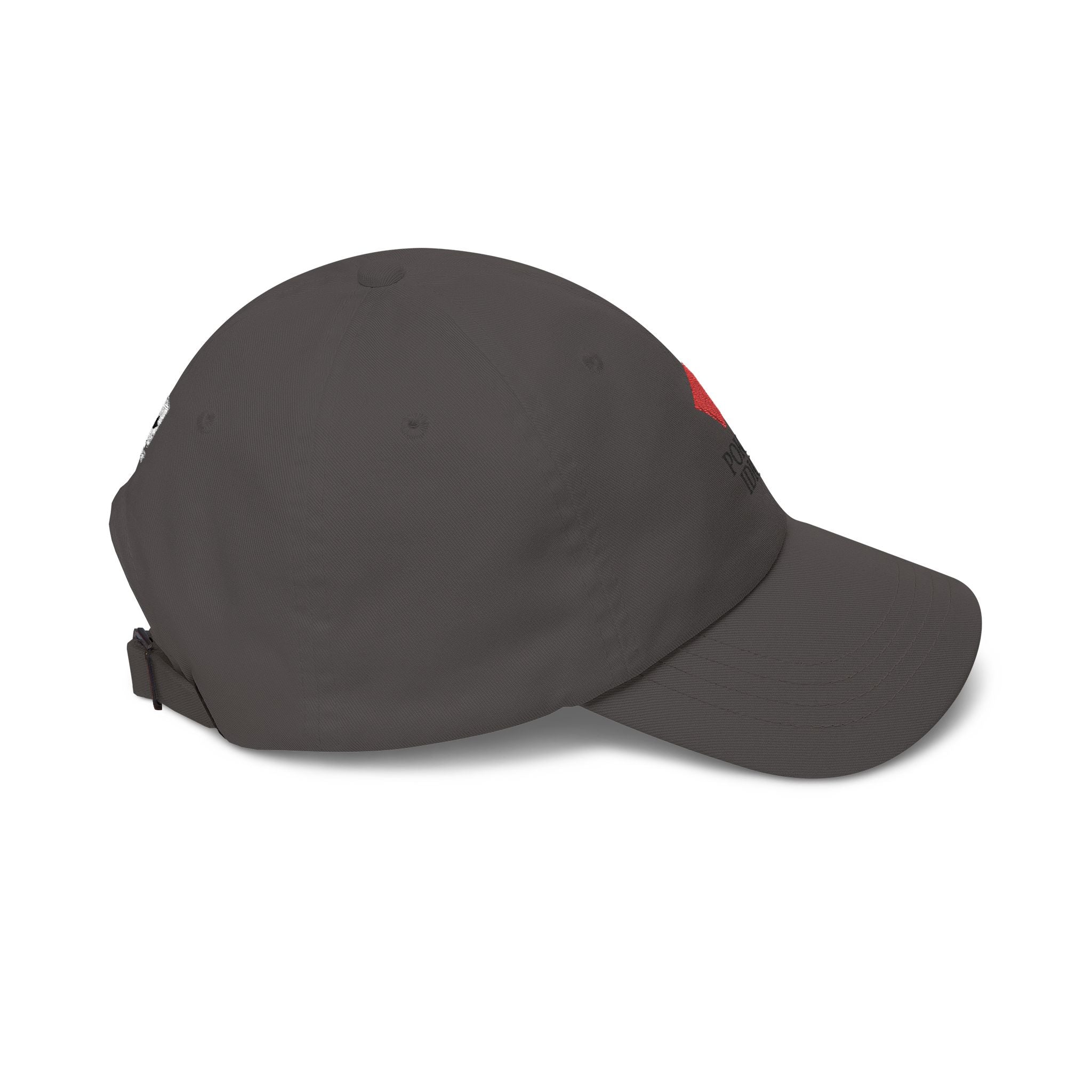 Poker Idiot Dad Cap – Diamond Logo / “OMC” Side Embroidery – Old Man Coffee Poker Hat