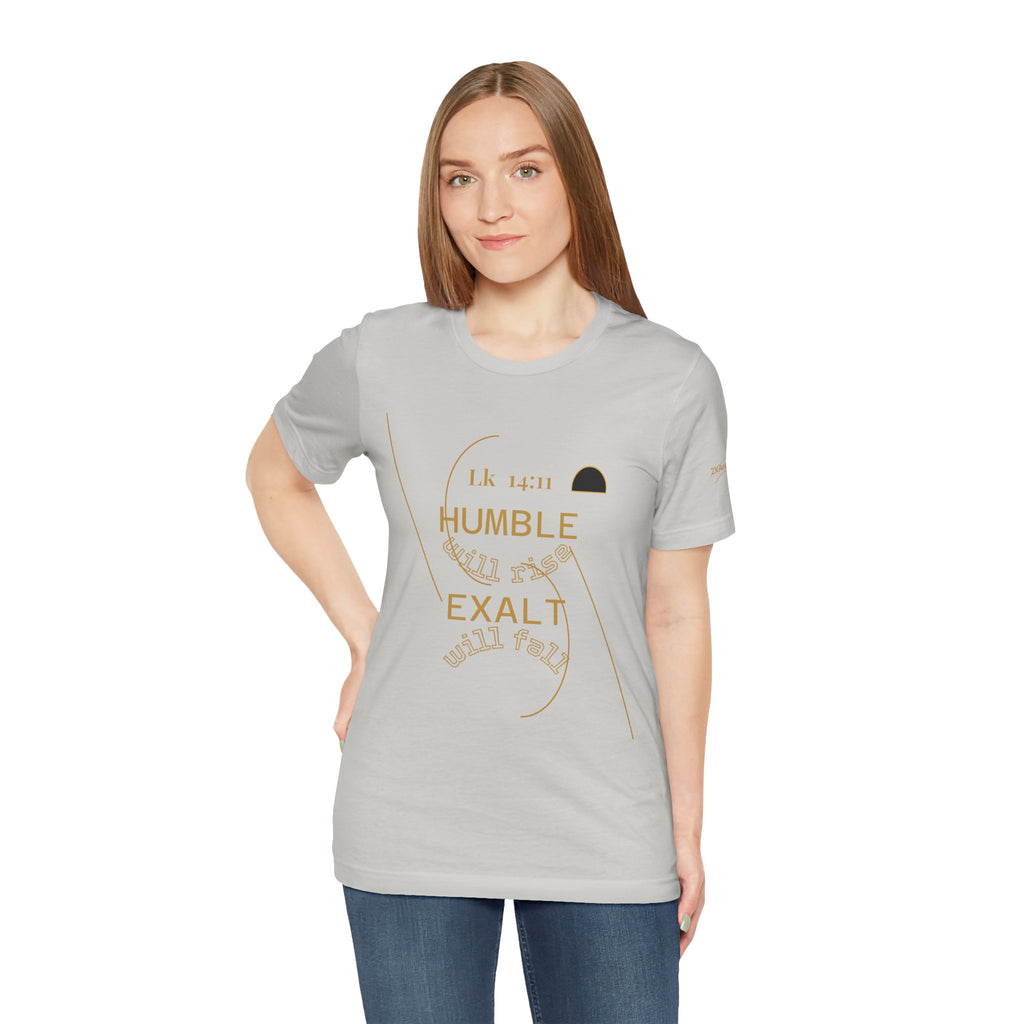 2XArcLine Luke 14:11 “Humble & Exalted” Tee/Bible verse