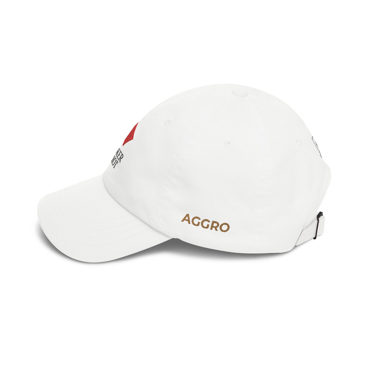 Poker Idiot Dad Cap – Diamond Logo / “AGGRO” Side Embroidery – Poker Streetwear Hat
