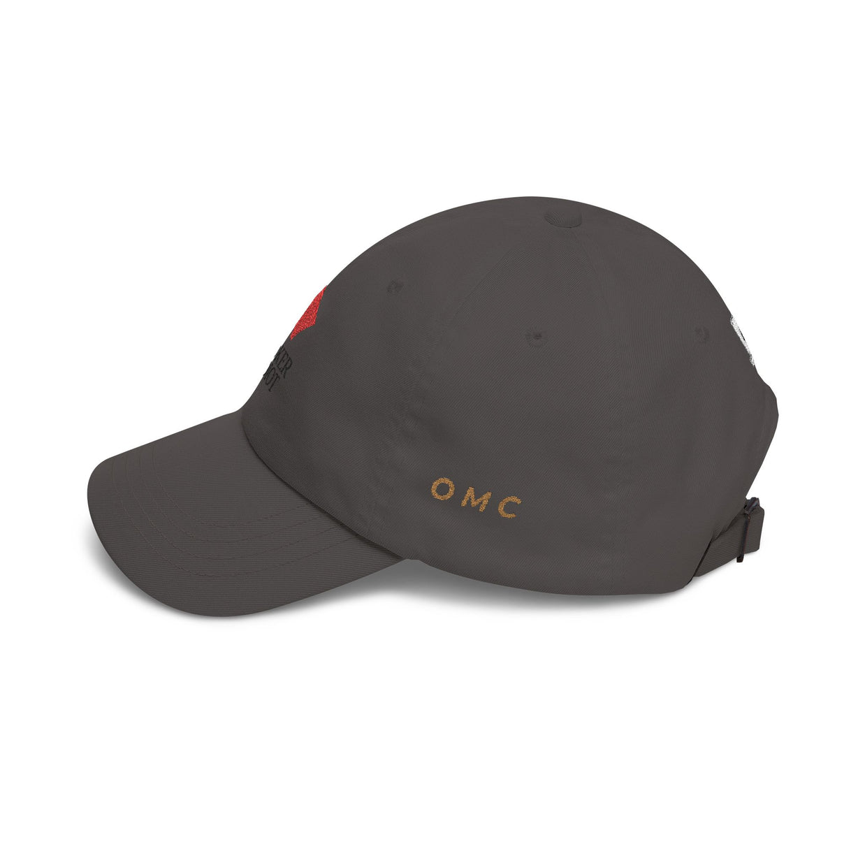 Poker Idiot Dad Cap – Diamond Logo / “OMC” Side Embroidery – Old Man Coffee Poker Hat