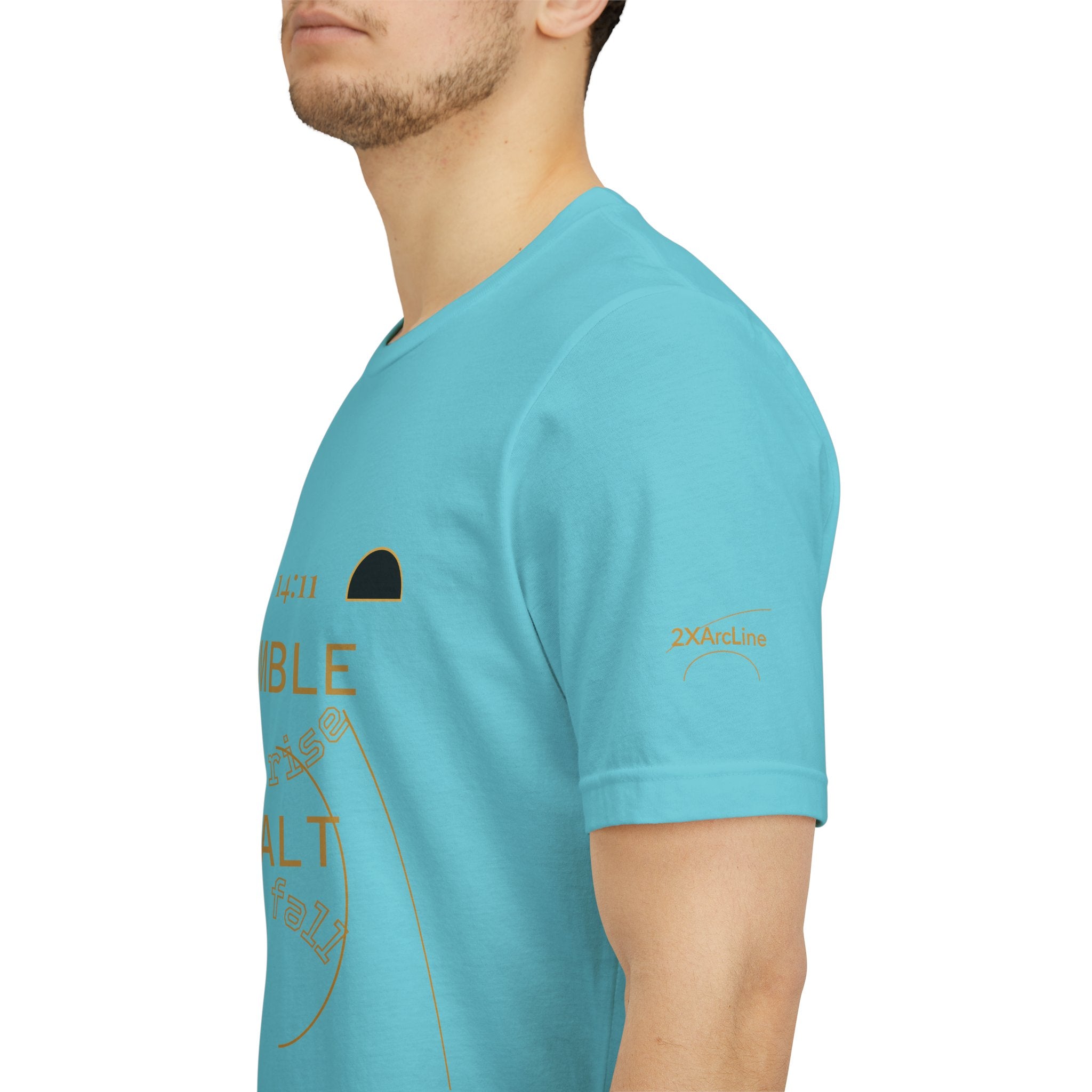 2XArcLine Luke 14:11 “Humble & Exalted” Tee/Bible verse