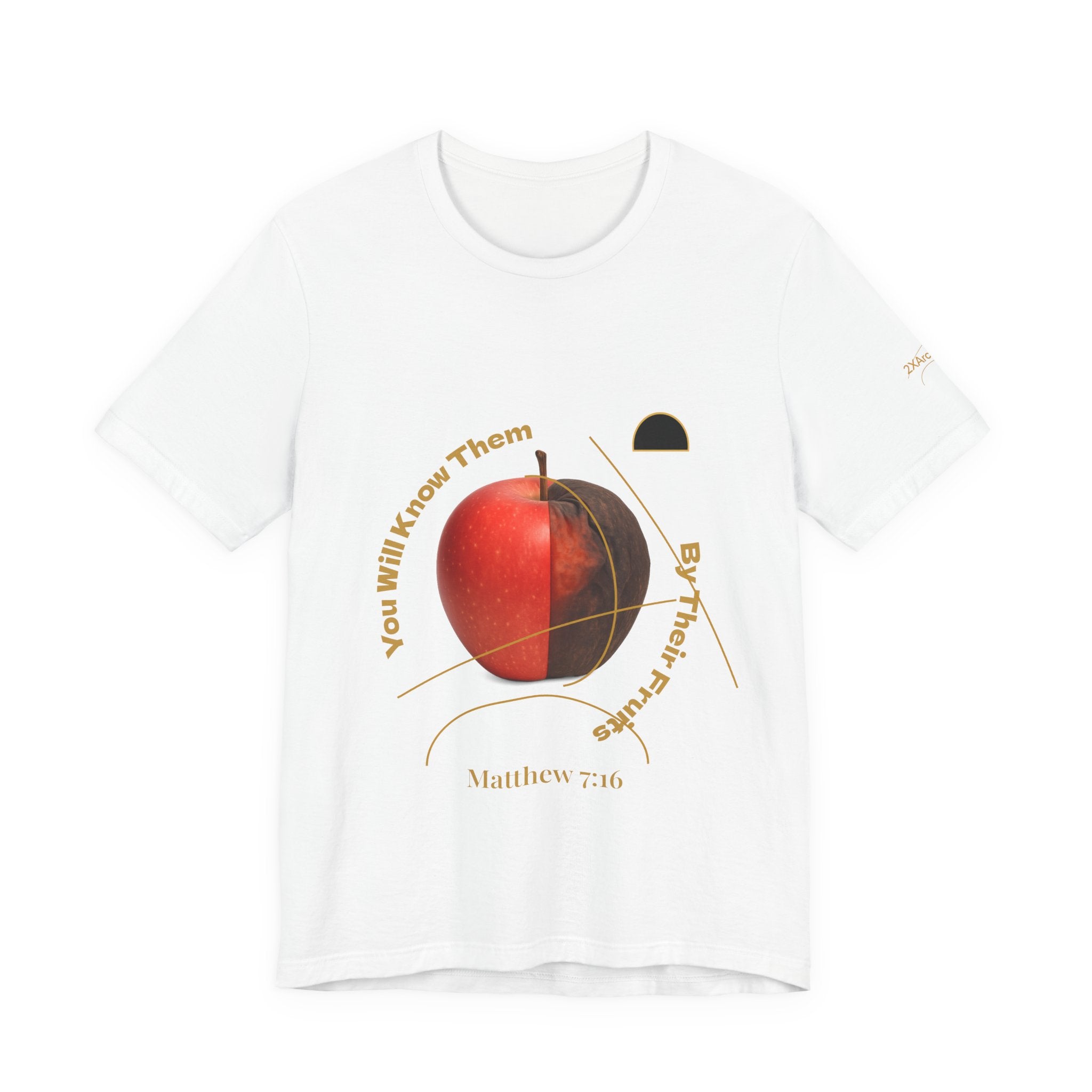 2XArcLine Matthew 7:16 “By Their Fruits” Tee/Bible verse