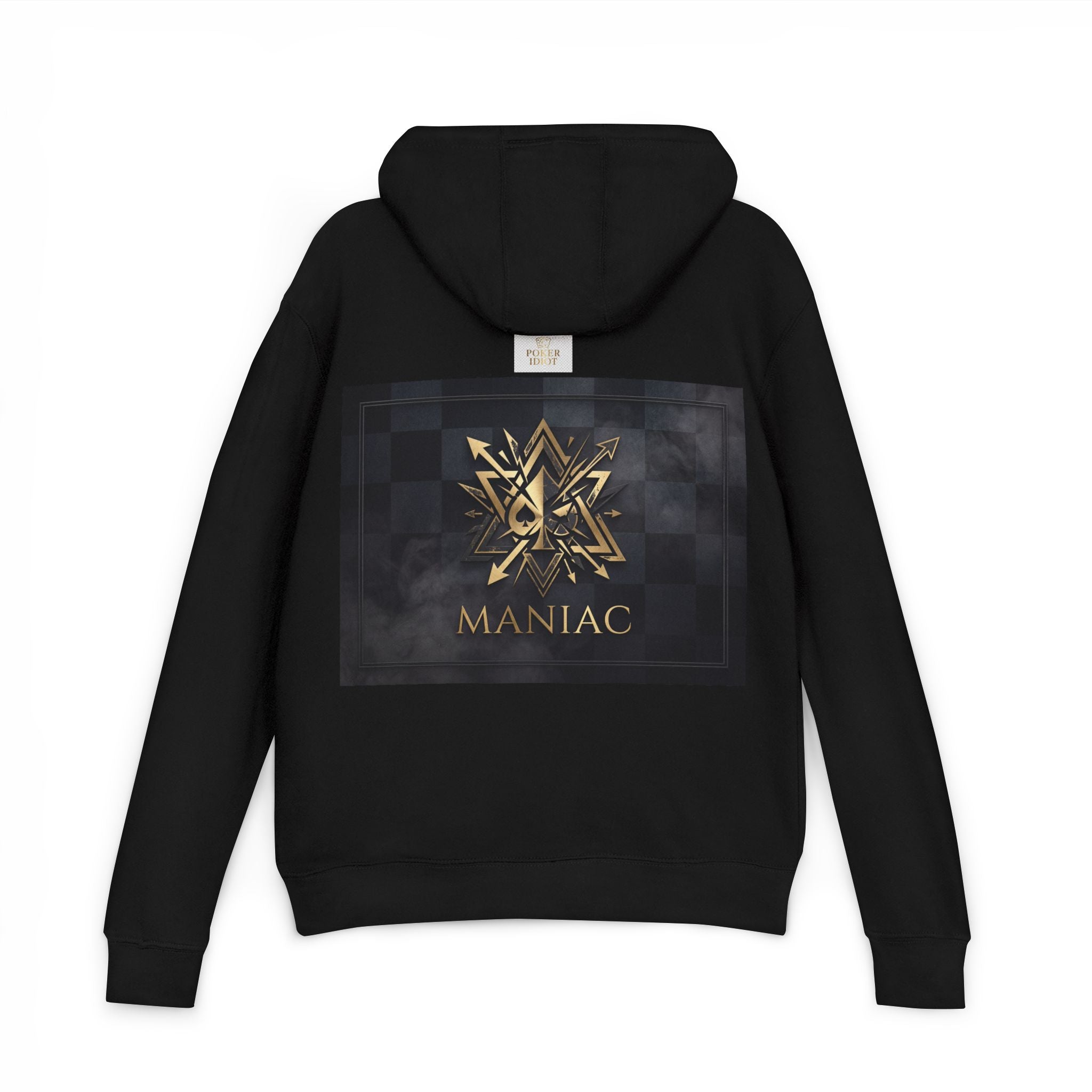 MANIAC — Geometric Gold Poker Hoodie
