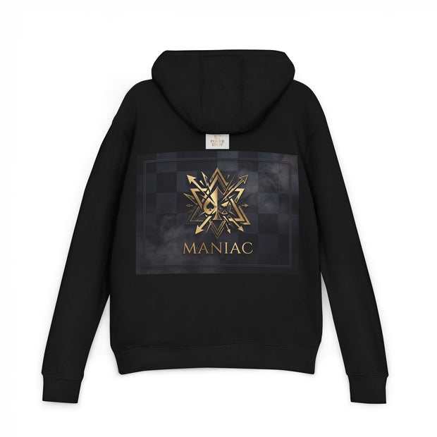 MANIAC — Geometric Gold Poker Hoodie