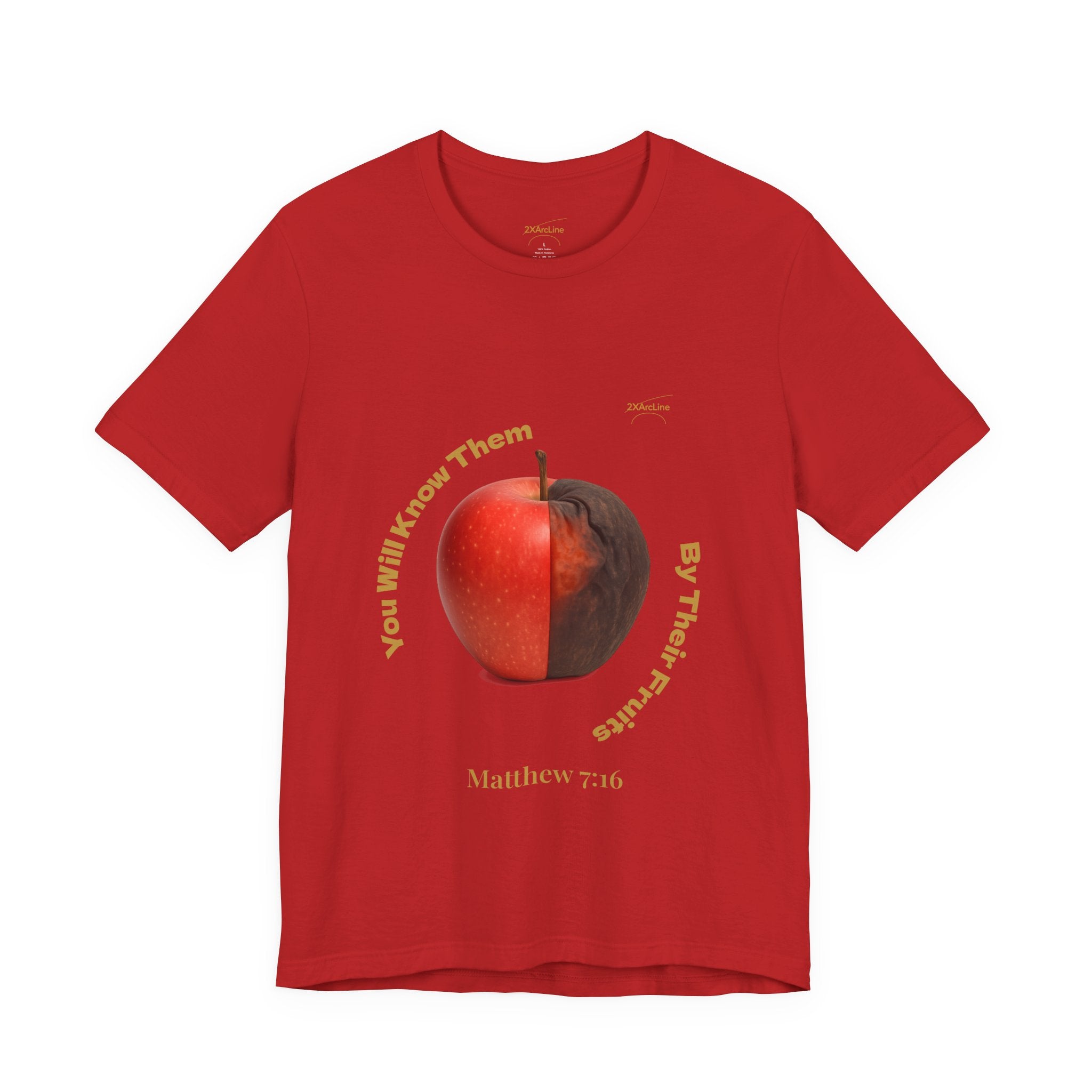 Matthew 7:16 “By Their Fruits” Tee/Bible verse