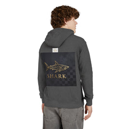 SHARK — Geometric Gold Poker Hoodie