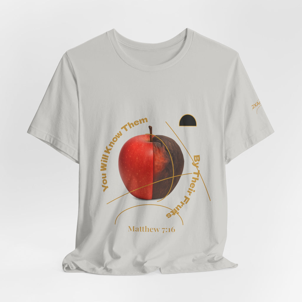2XArcLine Matthew 7:16 “By Their Fruits” Tee/Bible verse