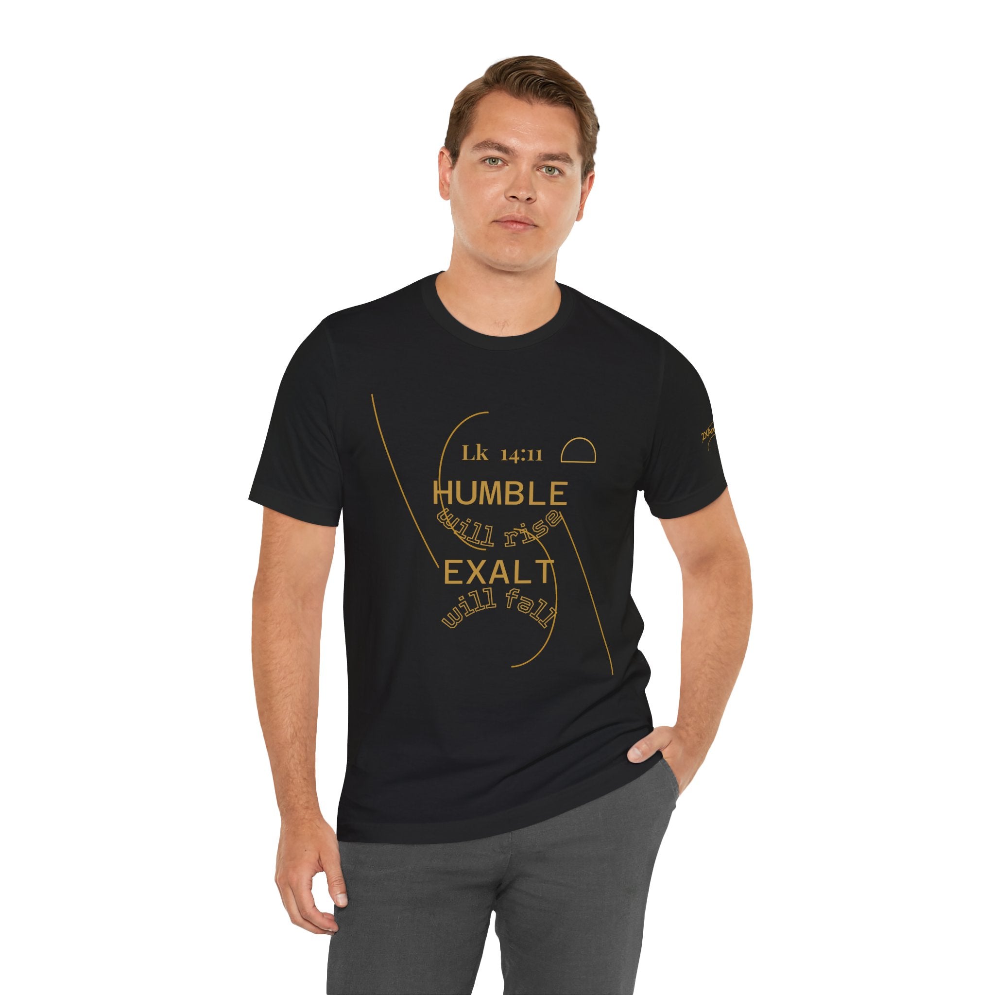 2XArcLine Luke 14:11 “Humble & Exalted” Tee/Bible verse