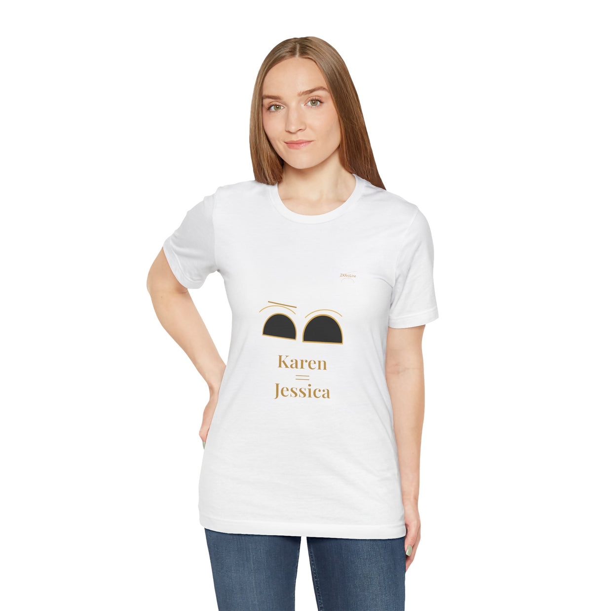 2XArcLine Minimalist(Karen =Jessica) Tee