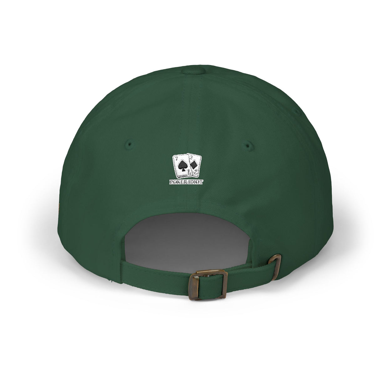Poker Idiot Dad Cap – Diamond Logo / “DEGEN” Side Embroidery – Poker & Gambling Streetwear Hat