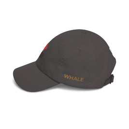 Poker Idiot Dad Cap – Diamond Logo / “WHALE” Side Embroidery – High Roller Poker Streetwear Hat
