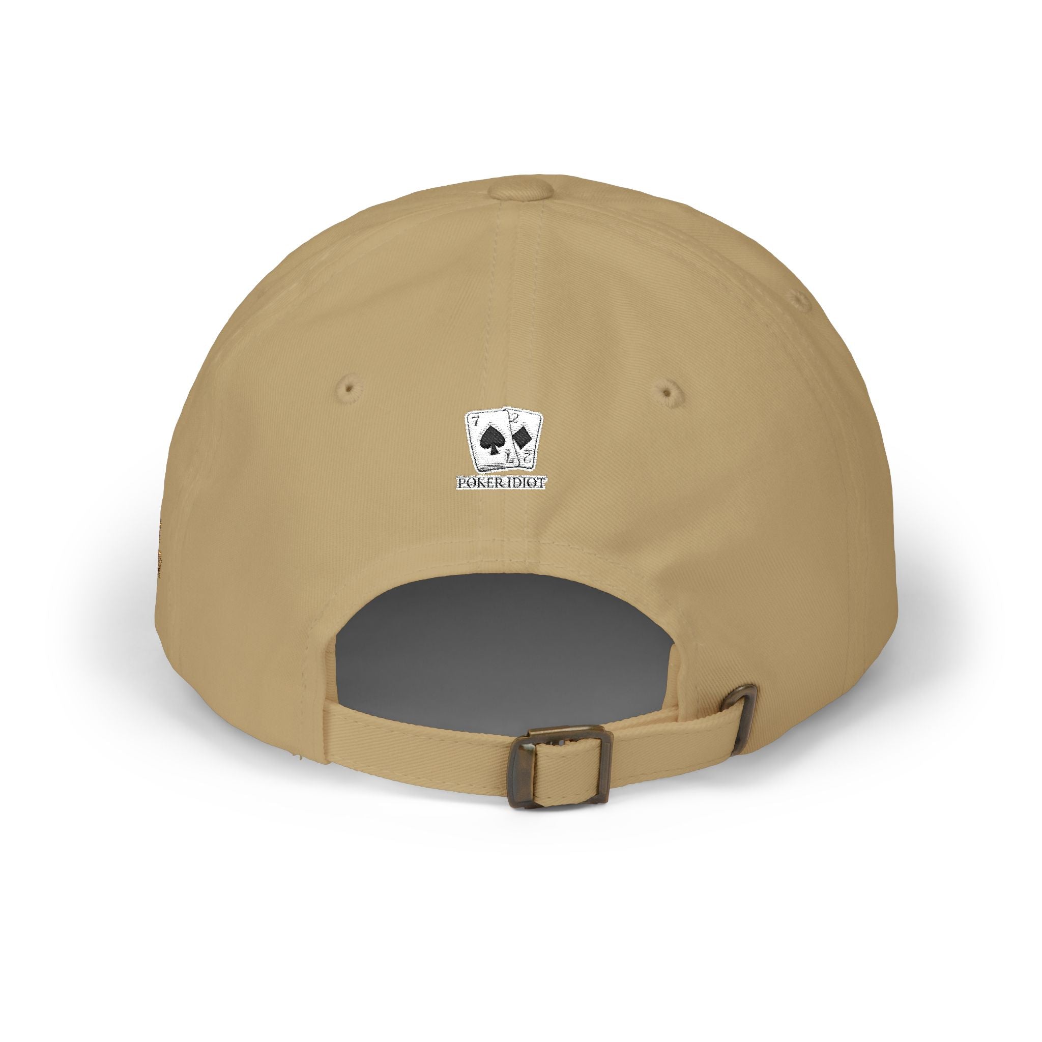 Poker Idiot Dad Cap – Diamond Logo / “Short Stacker” Side Embroidery – Poker Hat