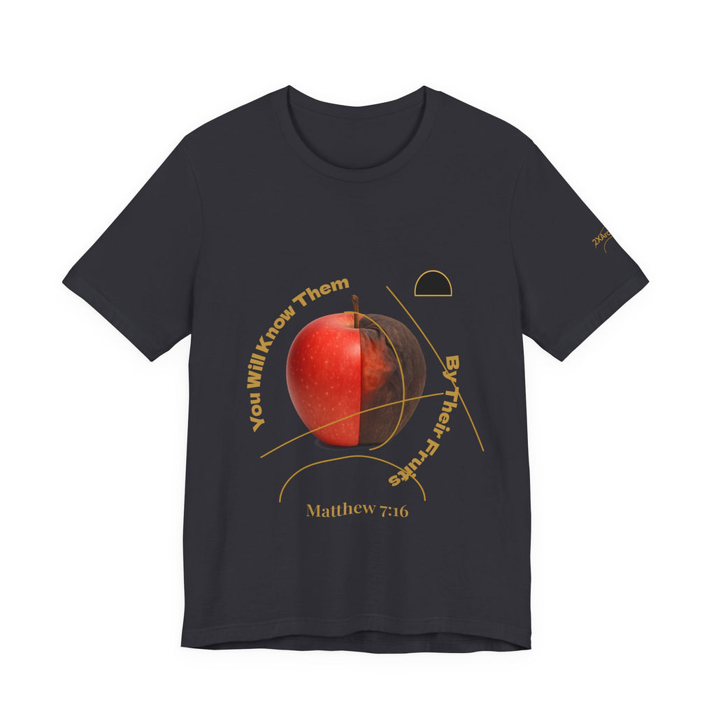 2XArcLine Matthew 7:16 “By Their Fruits” Tee/Bible verse
