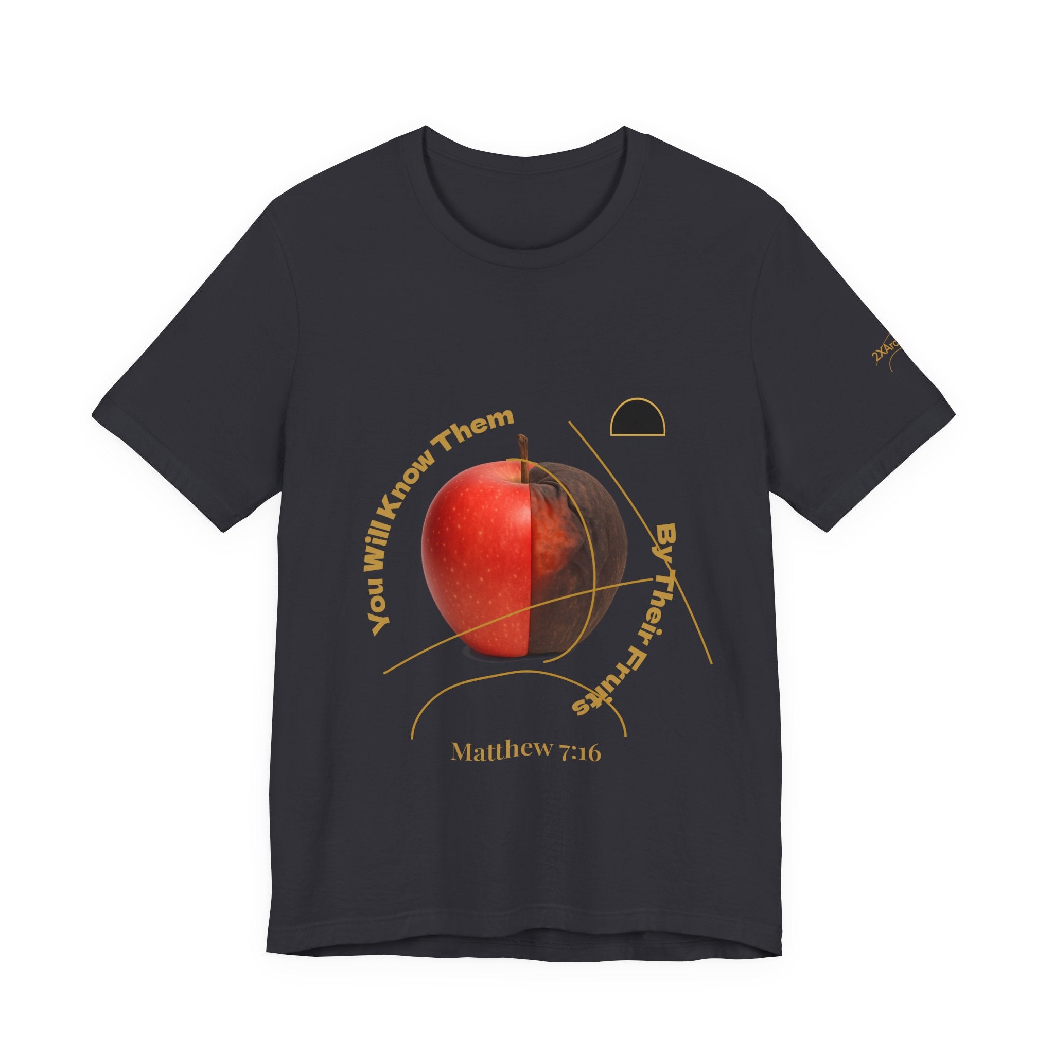 2XArcLine Matthew 7:16 “By Their Fruits” Tee/Bible verse