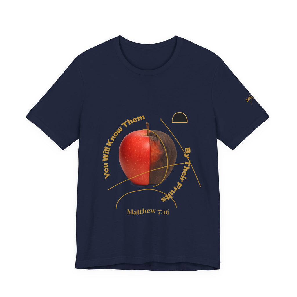 2XArcLine Matthew 7:16 “By Their Fruits” Tee/Bible verse