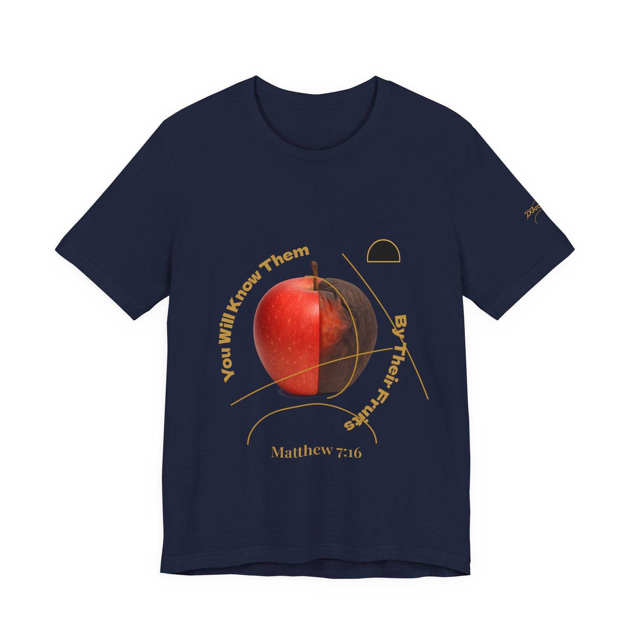 2XArcLine Matthew 7:16 “By Their Fruits” Tee/Bible verse